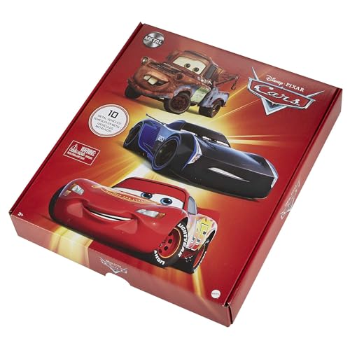 Mattel Disney and Pixar Cars Toys, Radiator Springs 3-Pack of Die-cast Toy Cars & Trucks with Lightning McQueen, Mater & Sheriff