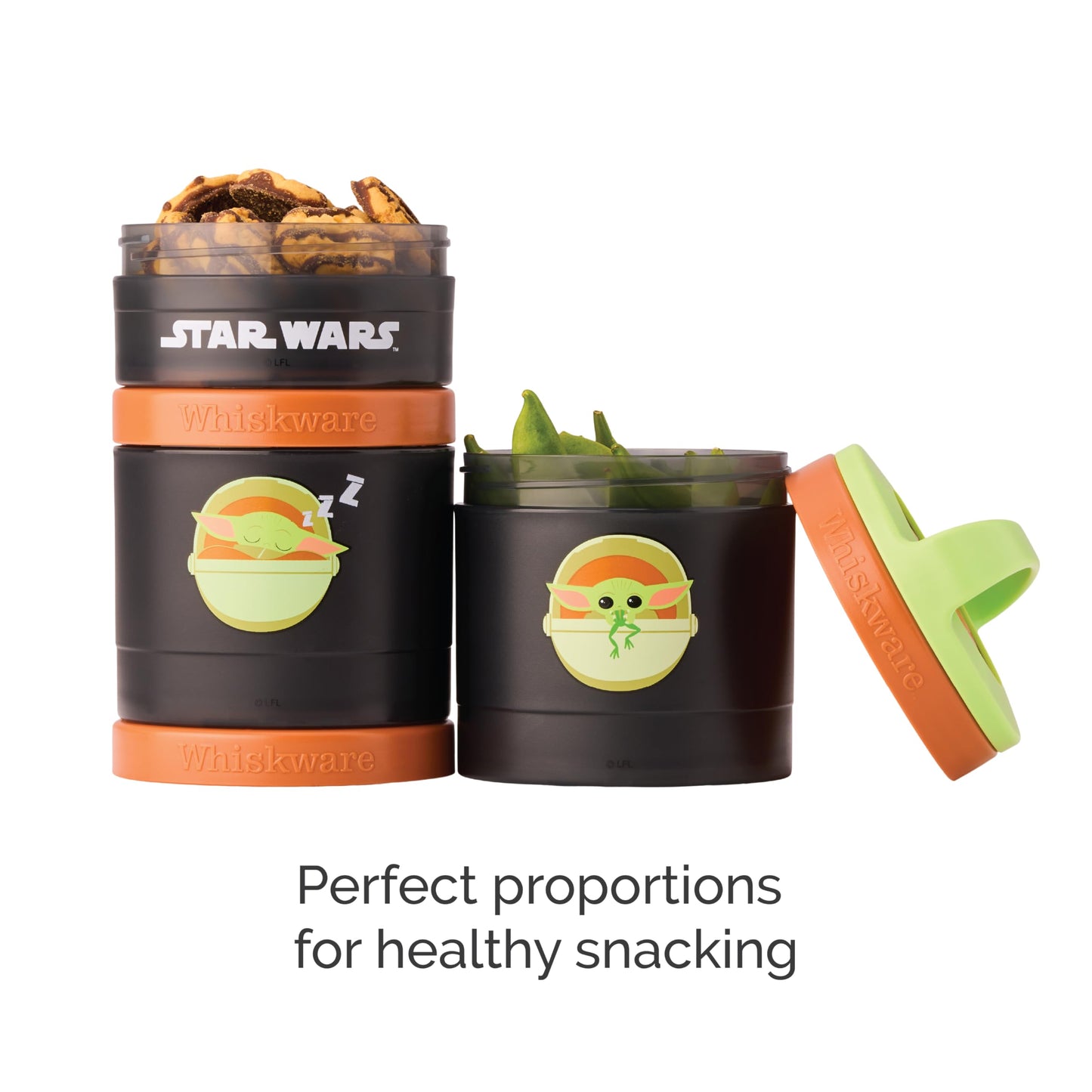 Whiskware Star Wars Stackable Snack Pack, Darth Vader & Storm Trooper