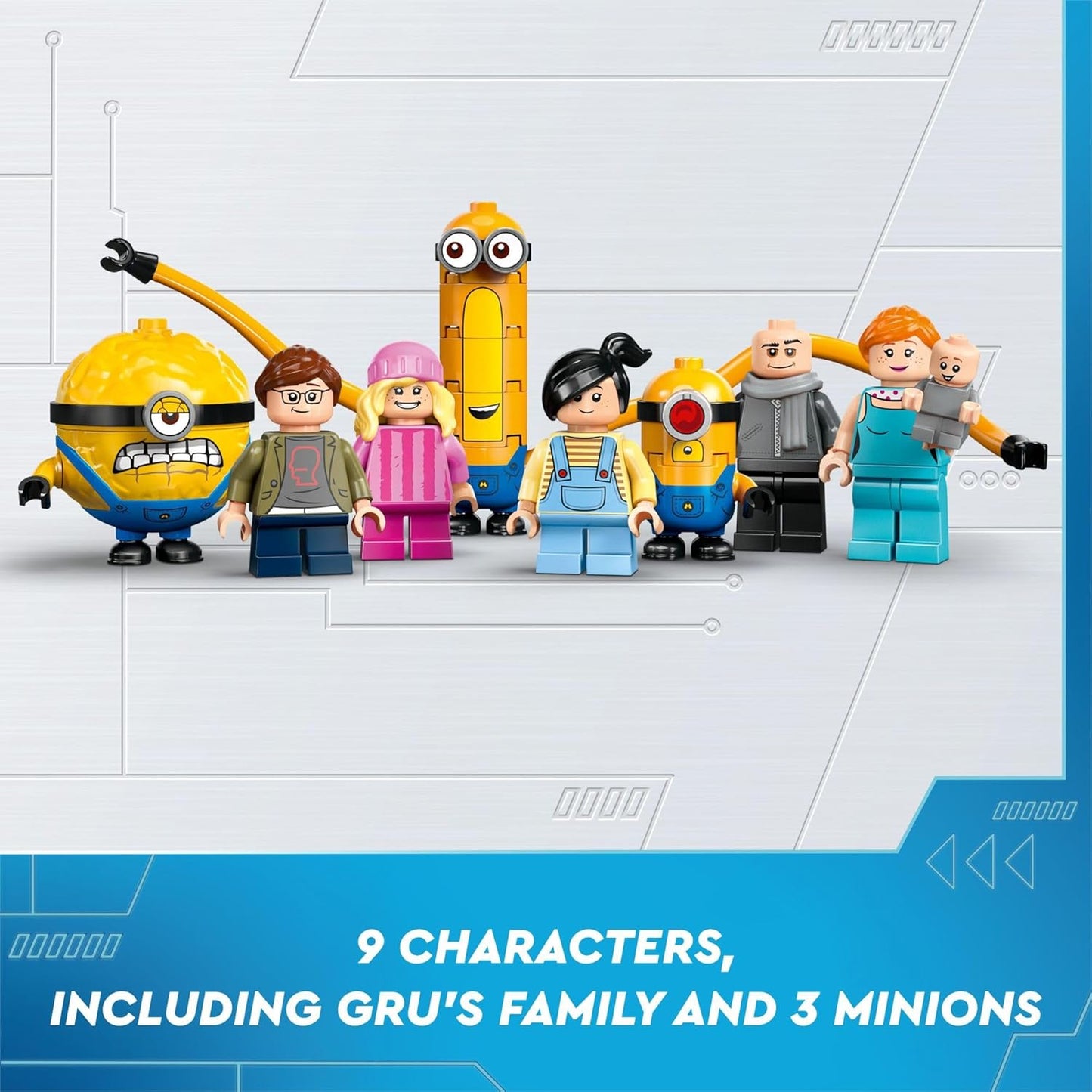 LEGO Despicable Me 4 Minions and Gru's Family Mansion, Minions Toy House and Tree Playset from Movie, Fun Despicable Me Toy, Creative Gift for Boys and Girls Aged 8 and Up, 75583