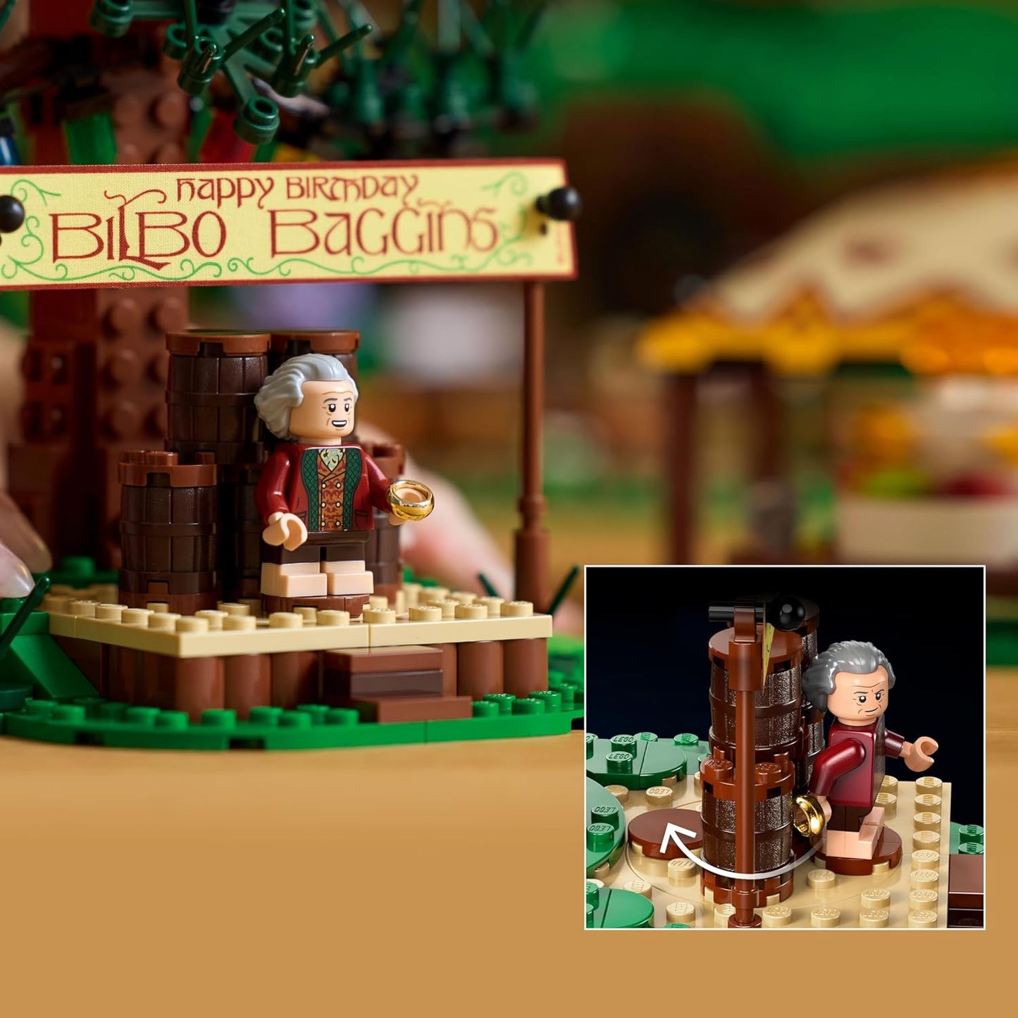 LEGO Icons The Lord of The Rings: The Shire Building Set - Room Decor for Men and Women, Ages 18+ - Adult DIY Collectible for Bedroom or Office - with Gandalf Minifigure - 10354