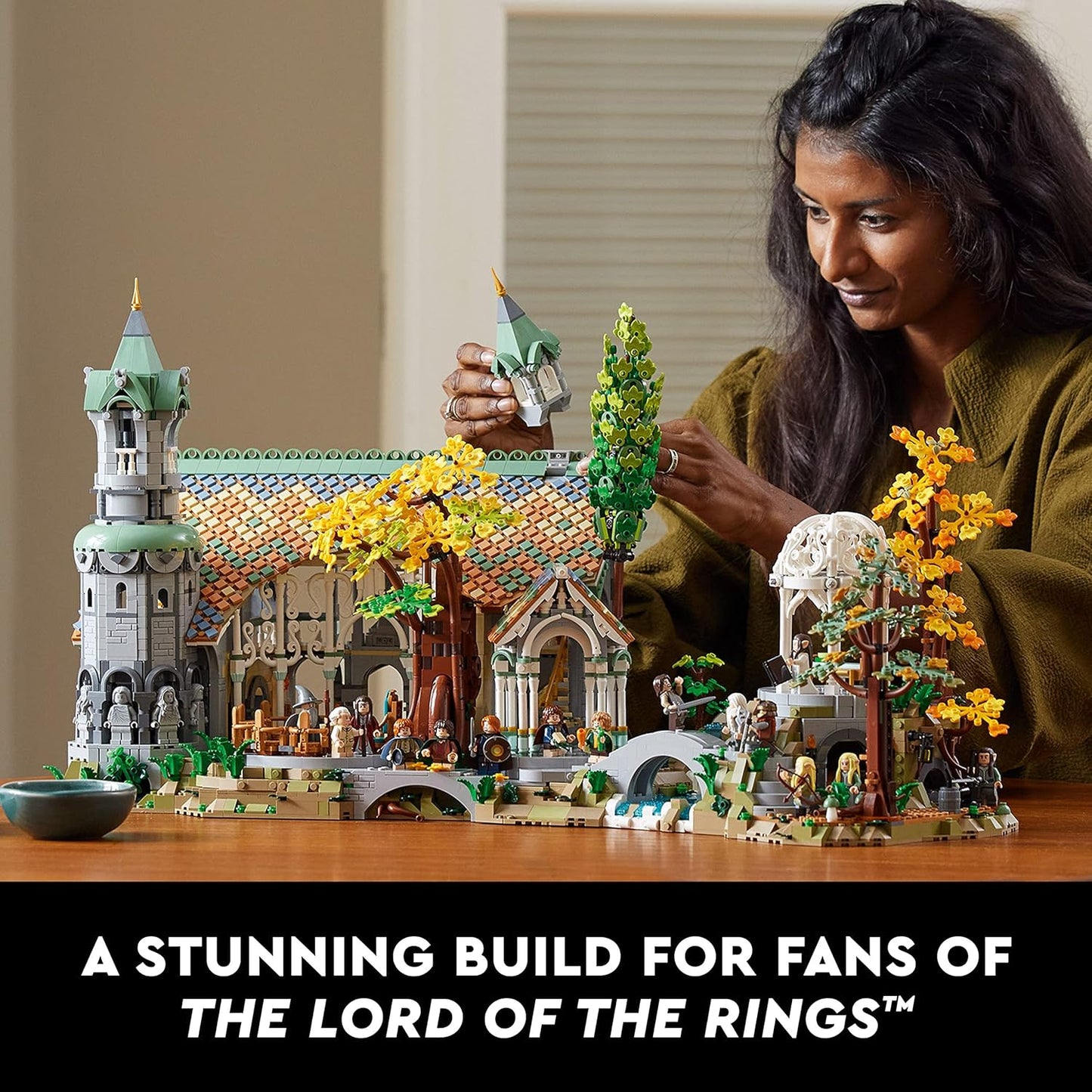 LEGO Icons The Lord of The Rings: Rivendell Building Set for Adults, Ages 18+ - LOTR Bedroom or Home Decor - Gift for Men & Women - 10316