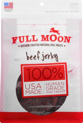 Full Moon Chicken Jerky Healthy All Natural Dog Treats Human Grade Made in USA Grain Free 12 oz