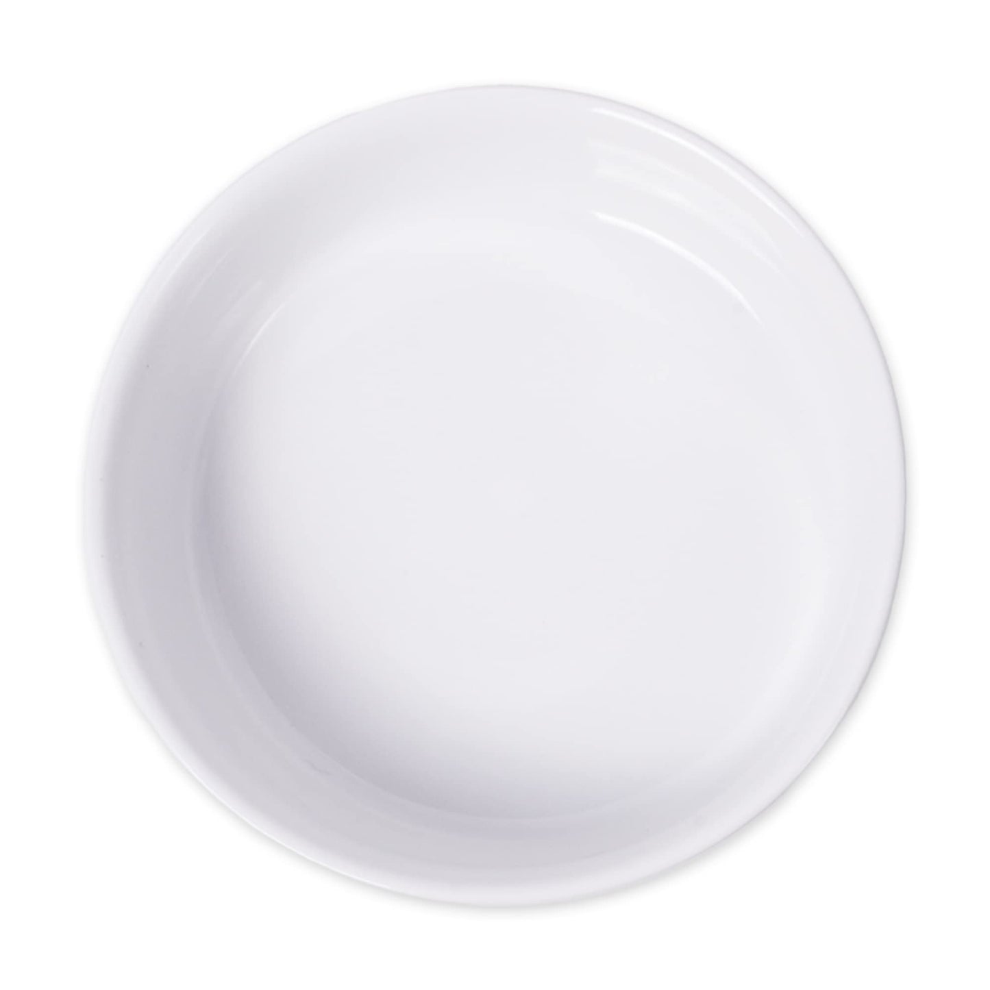 Bone Dry Paw Print Ceramic Pet Bowl, Lattice Collection, Large Set, 7.5x2.4", Aqua, 2 Count