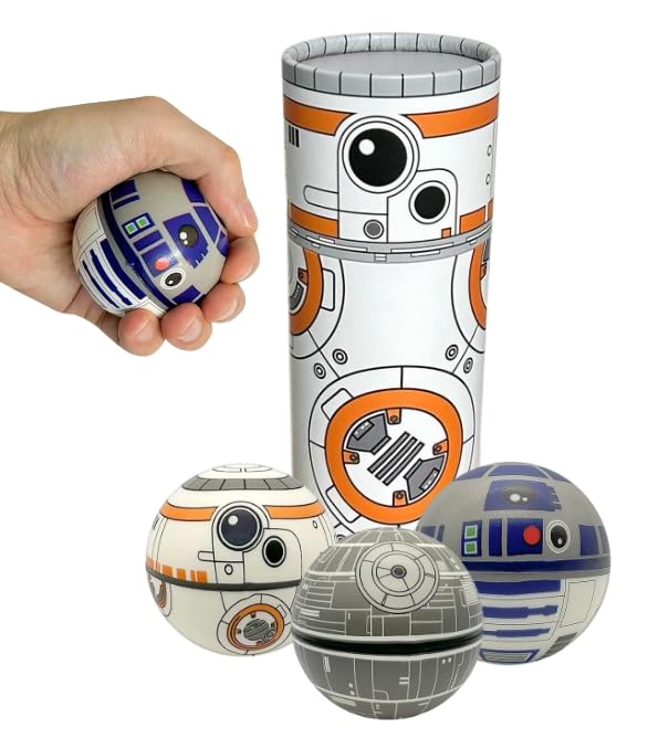 StarWar Stress Balls Set - Pop Fidget Toy for Kids and Adults, Relief Fidget, Anti Squeeze Use Play/Decor/Help Relieve Stress/Improve Concentation Focus