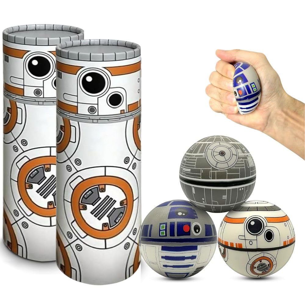 StarWar Stress Balls Set - Pop Fidget Toy for Kids and Adults, Relief Fidget, Anti Squeeze Use Play/Decor/Help Relieve Stress/Improve Concentation Focus