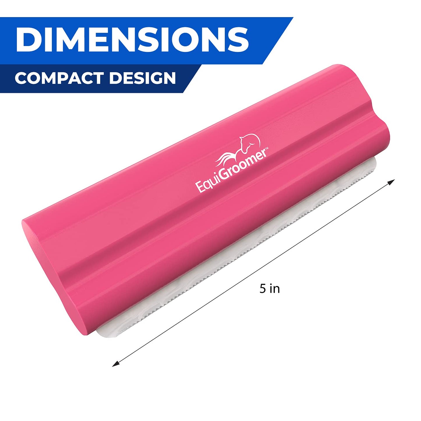 EasyGroomer Deshedding Brush for Dogs Cats Blue Undercoat Tool for Large and Small Pets Comb Removes Loose Dirt, Hair and Fur