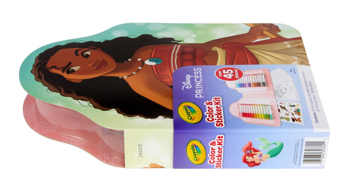Crayola Disney Princess Art Case (75ct) Art Kit for Kids, Art Supplies, Coloring Set, Gift for Girls & Boys