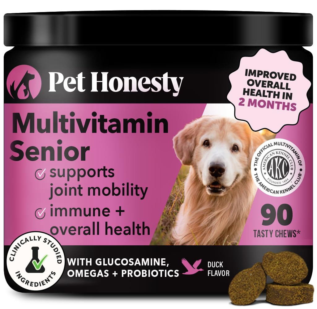 Dog Multivitamin - 10 in 1 Dog Vitamins for Health & Heart - Omega Fish Oil, Glucosamine & Probiotics - Dog Vitamins and Supplements for Skin and Coat (Chicken 180 ct)