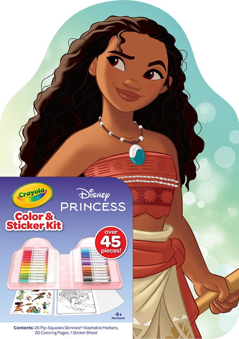 Crayola Disney Princess Art Case (75ct) Art Kit for Kids, Art Supplies, Coloring Set, Gift for Girls & Boys