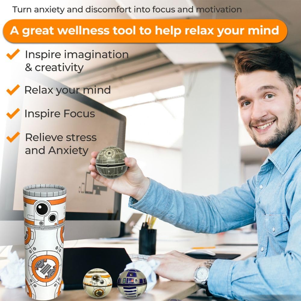 StarWar Stress Balls Set - Pop Fidget Toy for Kids and Adults, Relief Fidget, Anti Squeeze Use Play/Decor/Help Relieve Stress/Improve Concentation Focus