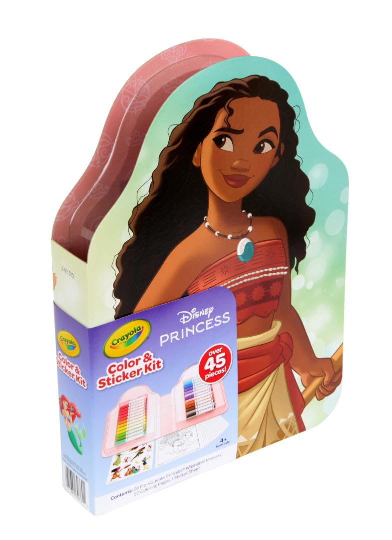 Crayola Disney Princess Art Case (75ct) Art Kit for Kids, Art Supplies, Coloring Set, Gift for Girls & Boys