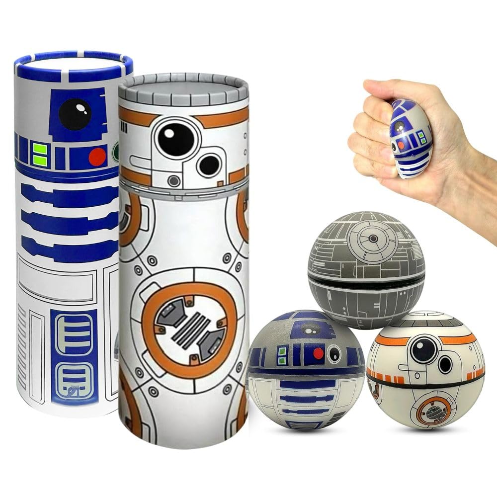 StarWar Stress Balls Set - Pop Fidget Toy for Kids and Adults, Relief Fidget, Anti Squeeze Use Play/Decor/Help Relieve Stress/Improve Concentation Focus