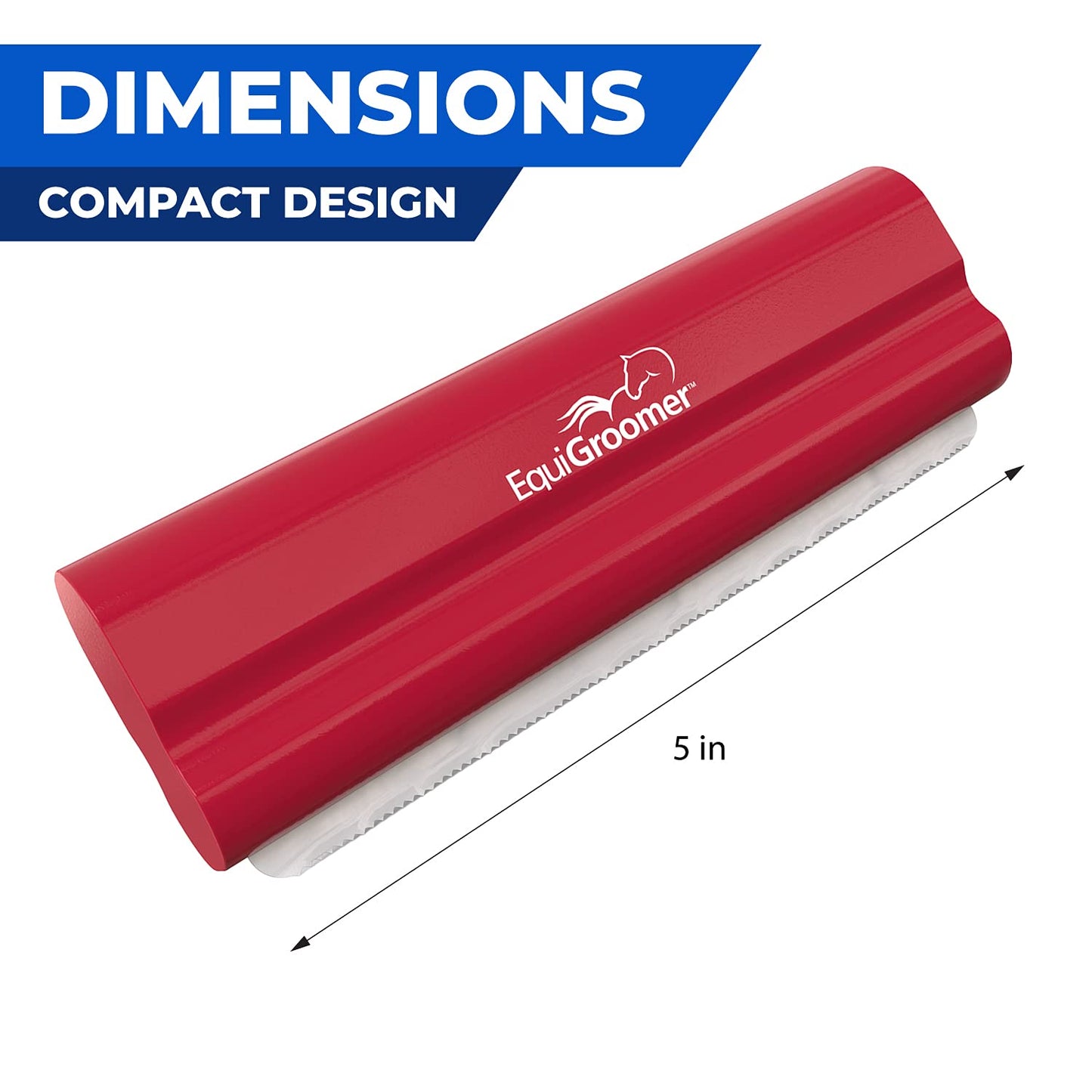 EasyGroomer Deshedding Brush for Dogs Cats Blue Undercoat Tool for Large and Small Pets Comb Removes Loose Dirt, Hair and Fur