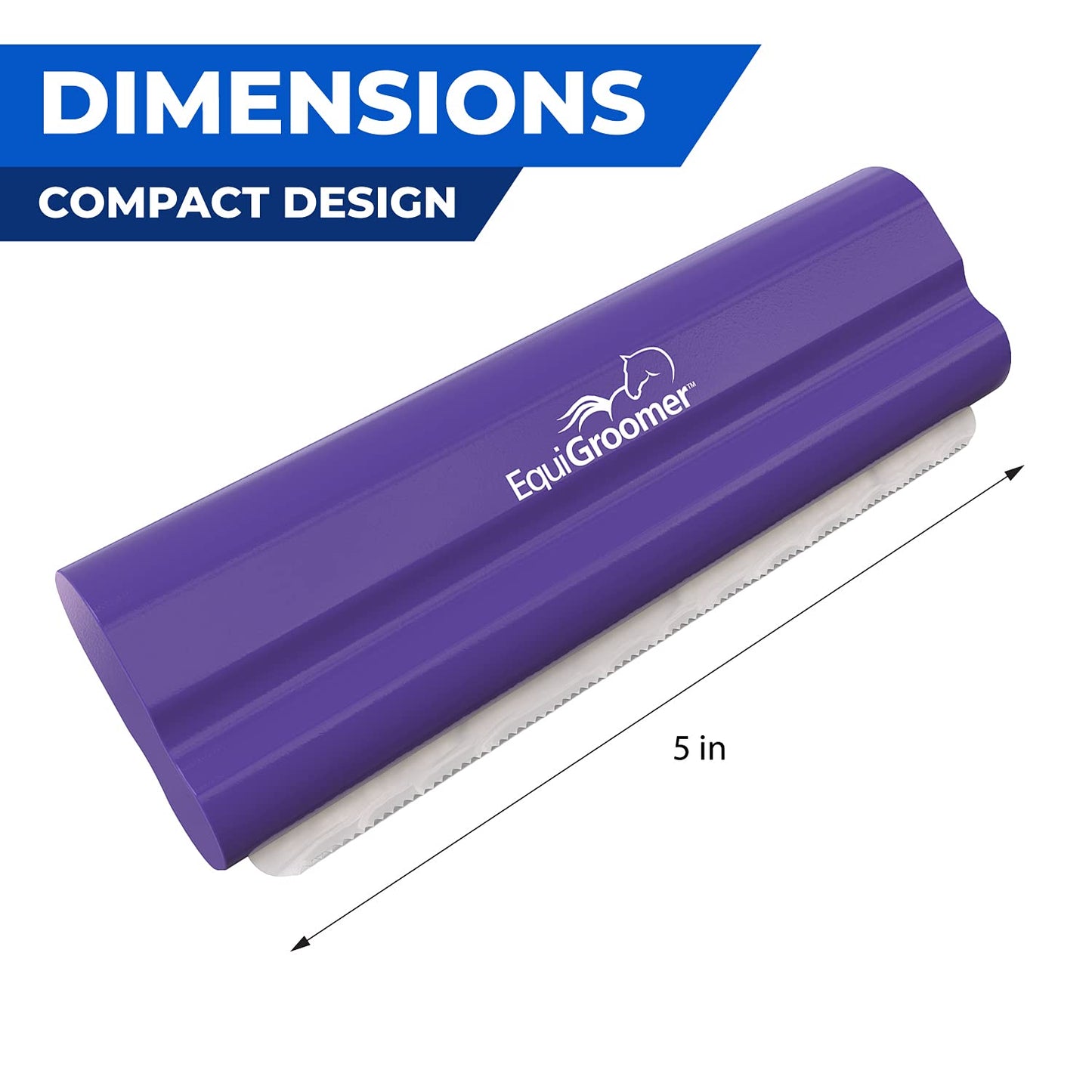 EasyGroomer Deshedding Brush for Dogs Cats Blue Undercoat Tool for Large and Small Pets Comb Removes Loose Dirt, Hair and Fur