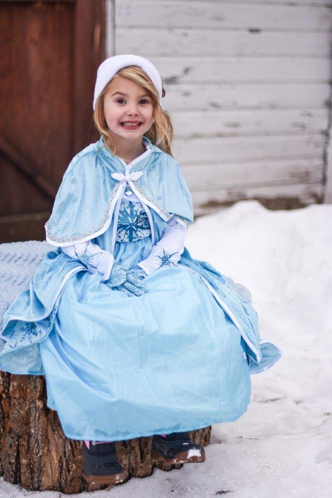 Little Adventures Ice Princess Dress up Costume - Machine Washable Girls Child Pretend Play and Party Outfit with No Glitter