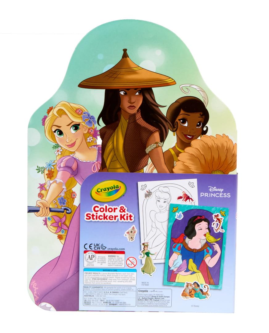 Crayola Disney Princess Art Case (75ct) Art Kit for Kids, Art Supplies, Coloring Set, Gift for Girls & Boys