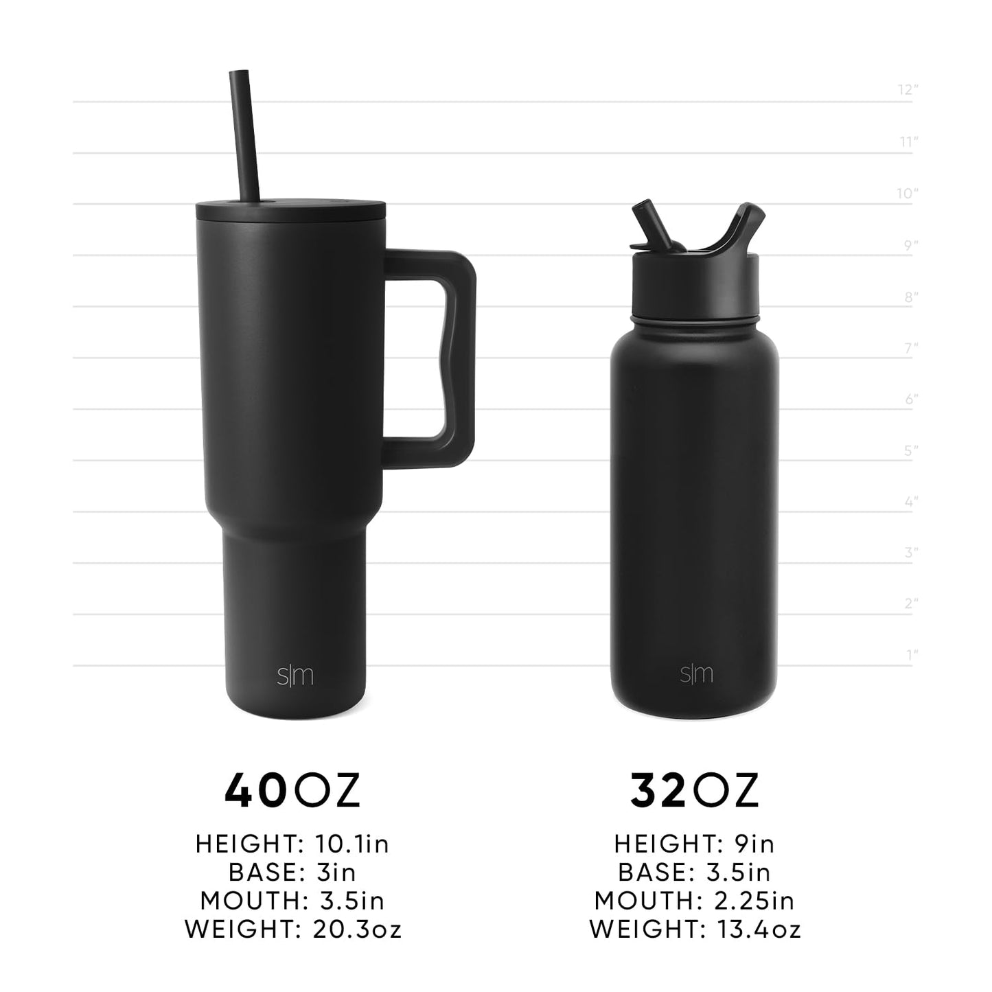 Simple Modern Wicked Signature Voyager | 16oz Travel Coffee Mug Tumbler with 360° Lid | Gifts for Women Men | Ceramic-Lined Insulated Stainless Steel Cold Brew Iced Coffee Cup | Elphaba Florals