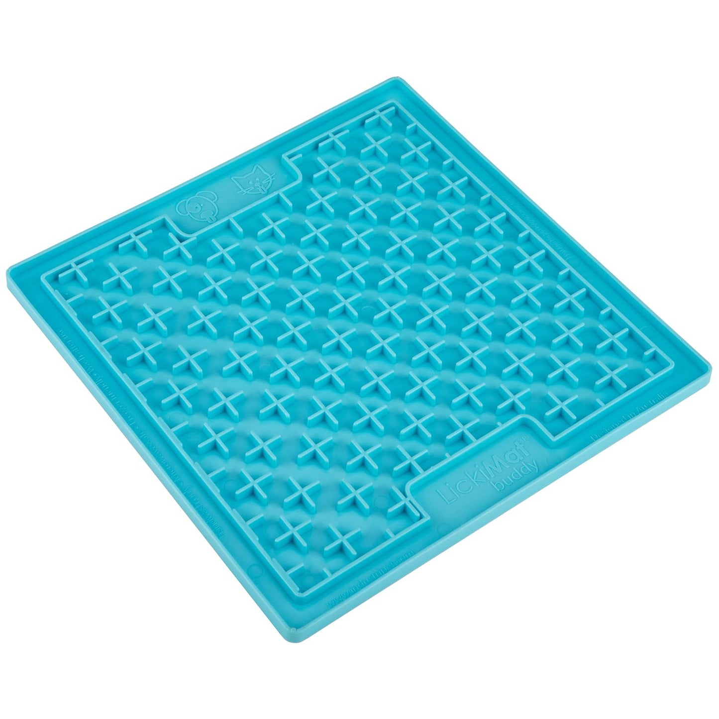 LickiMat Classic Soother Slow Feeder for Dogs Lick Mat Boredom Anxiety Reducer Perfect for Food Treats Yogurt Liquid Food Peanut Butter Fun Alternative to a Slow Feed Dog Bowl, Turquoise