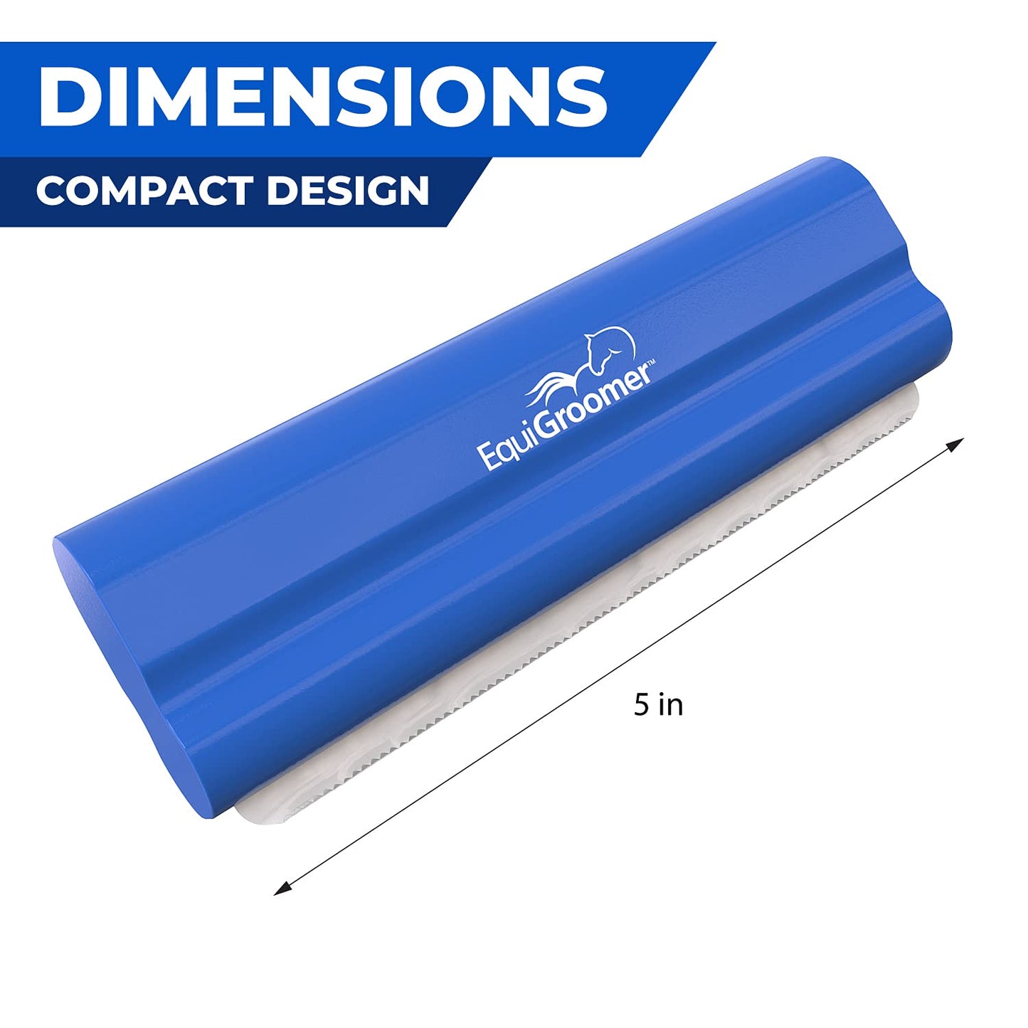 EasyGroomer Deshedding Brush for Dogs Cats Blue Undercoat Tool for Large and Small Pets Comb Removes Loose Dirt, Hair and Fur