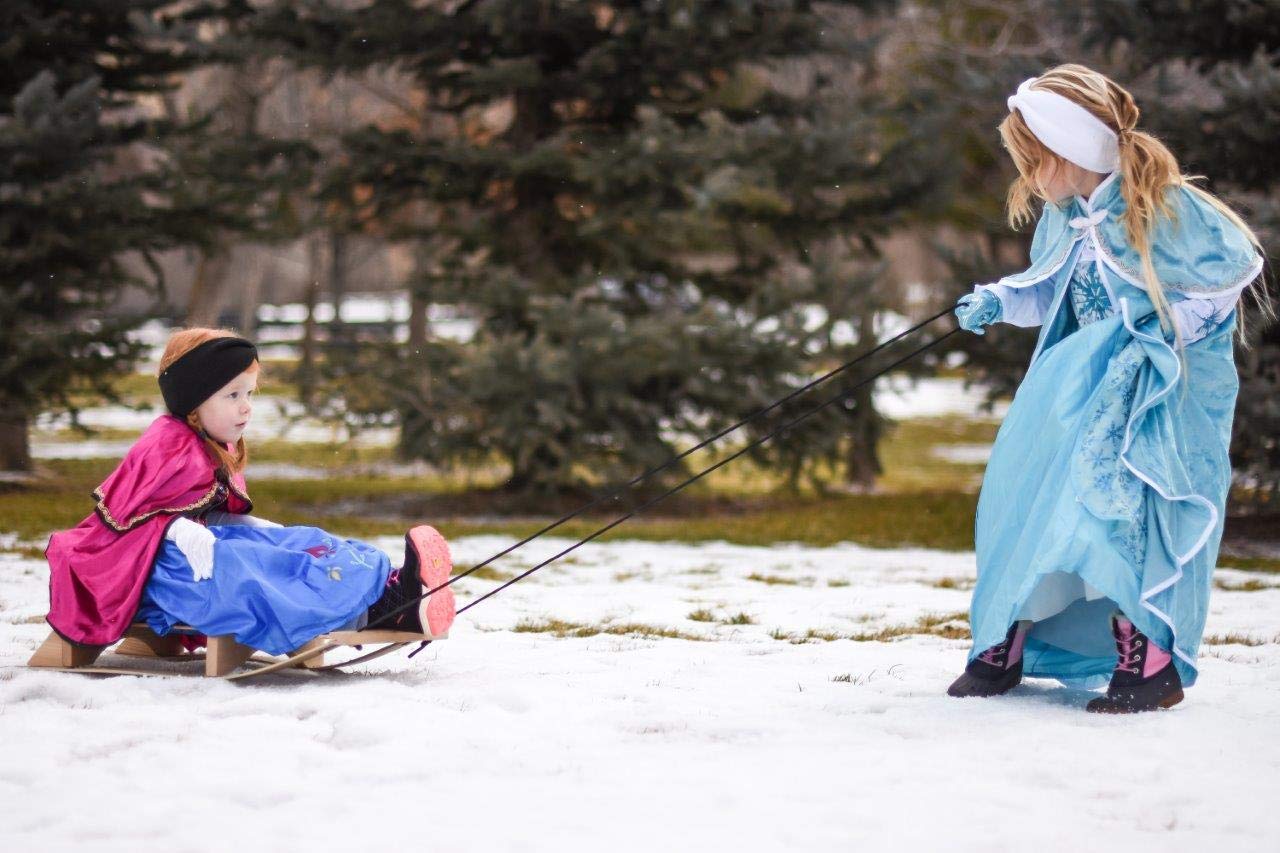 Little Adventures Ice Princess Dress up Costume - Machine Washable Girls Child Pretend Play and Party Outfit with No Glitter