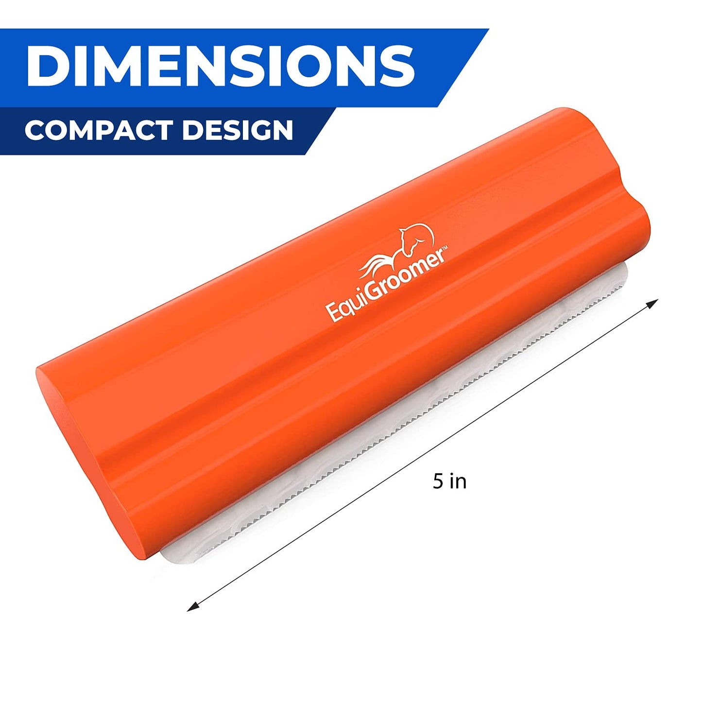 EasyGroomer Deshedding Brush for Dogs Cats Blue Undercoat Tool for Large and Small Pets Comb Removes Loose Dirt, Hair and Fur