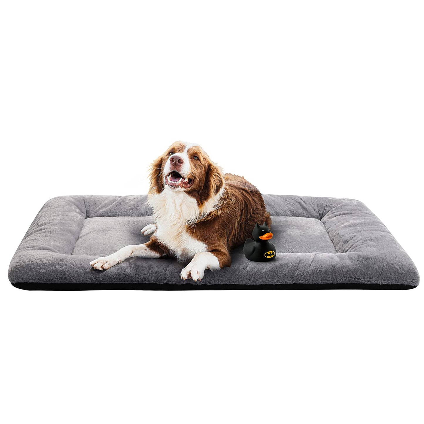 Dog Beds Crate Pad for Medium/Large Dogs Fit Metal,Ultra Soft, Washable & Anti-Slip Kennel Pad for Dogs Cozy Sleeping Mat,Gray 36inch