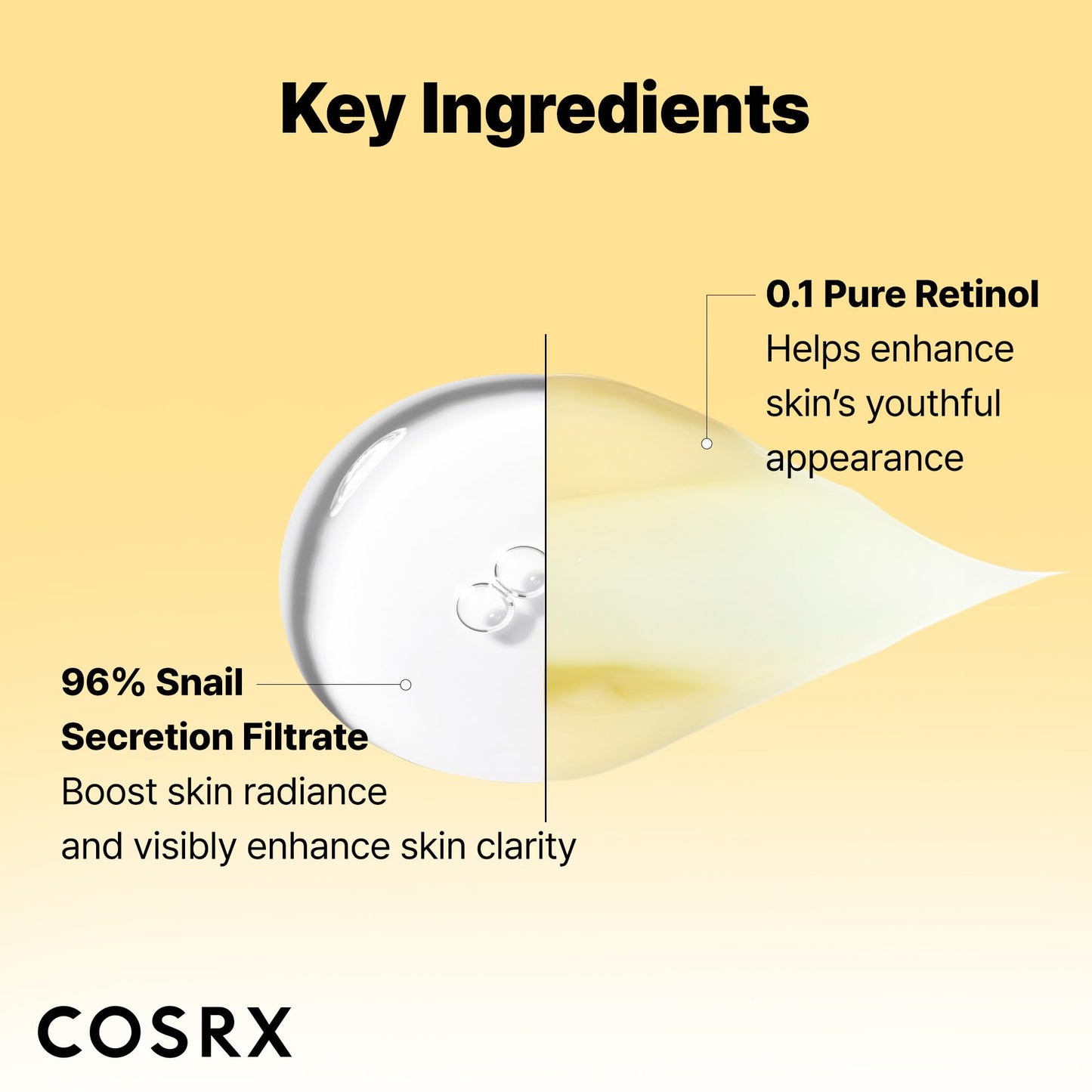 COSRX Snail 96% Mucin Power Essence 2ea & Retinol 0.1% Cream Mini Sample 1ea, Glass Skin Starter Set, Amazon Exclusive, Daily Hydrating & Firming Korean Skin Care Kit, Gift Set, Stocking Stuffers