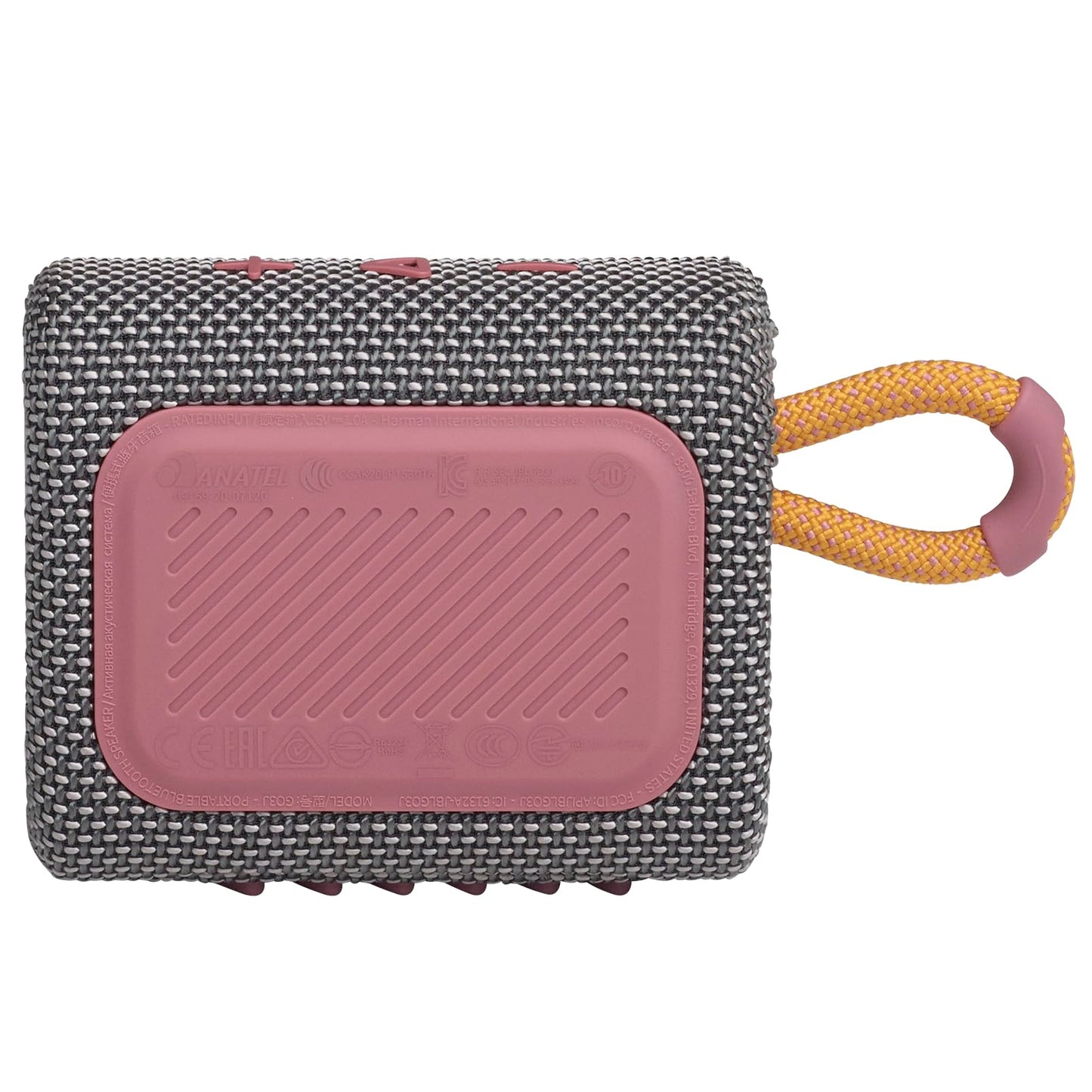 JBL Go 3 - Portable Mini Bluetooth Speaker, big audio and punchy bass, IP67 waterproof and dustproof, 5 hours of playtime, speaker for home, outdoor and travel (Pink)