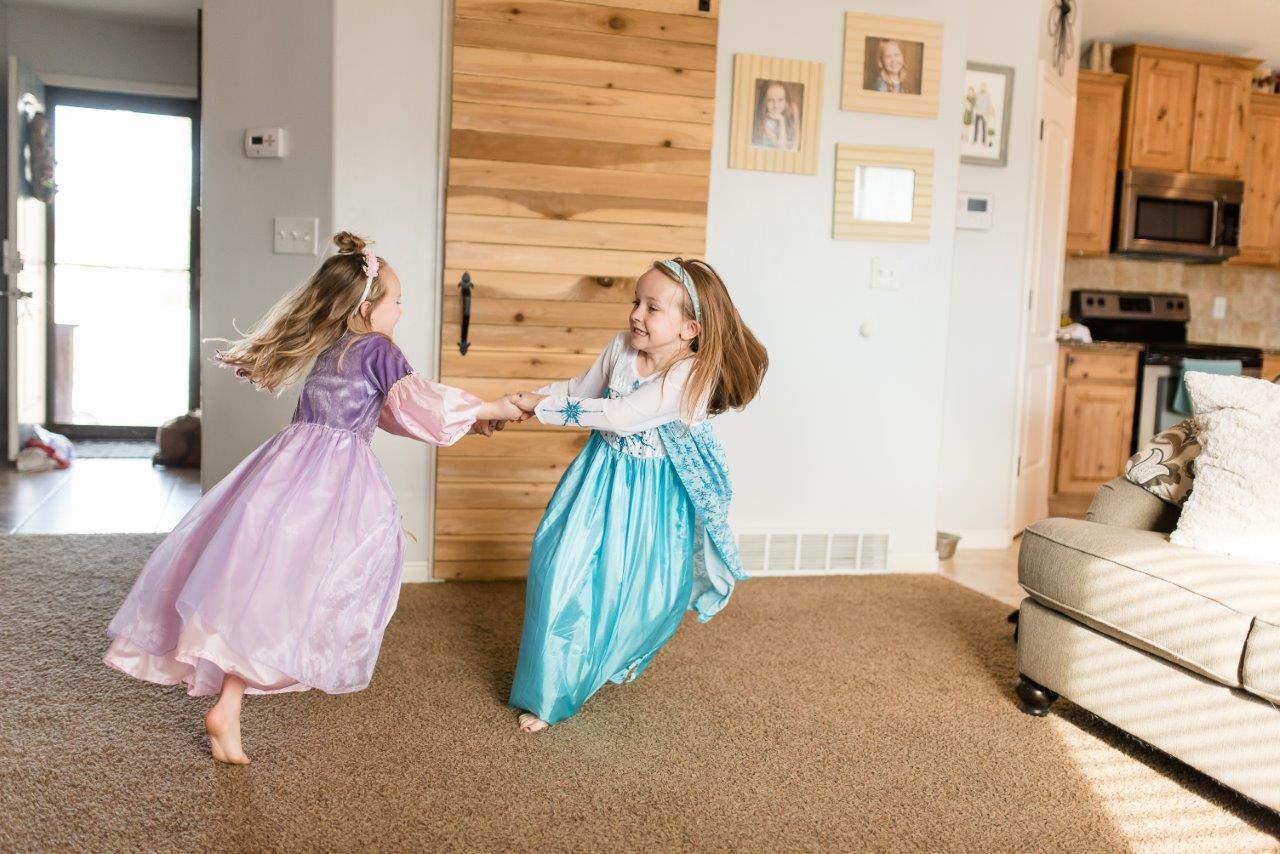 Little Adventures Ice Princess Dress up Costume - Machine Washable Girls Child Pretend Play and Party Outfit with No Glitter