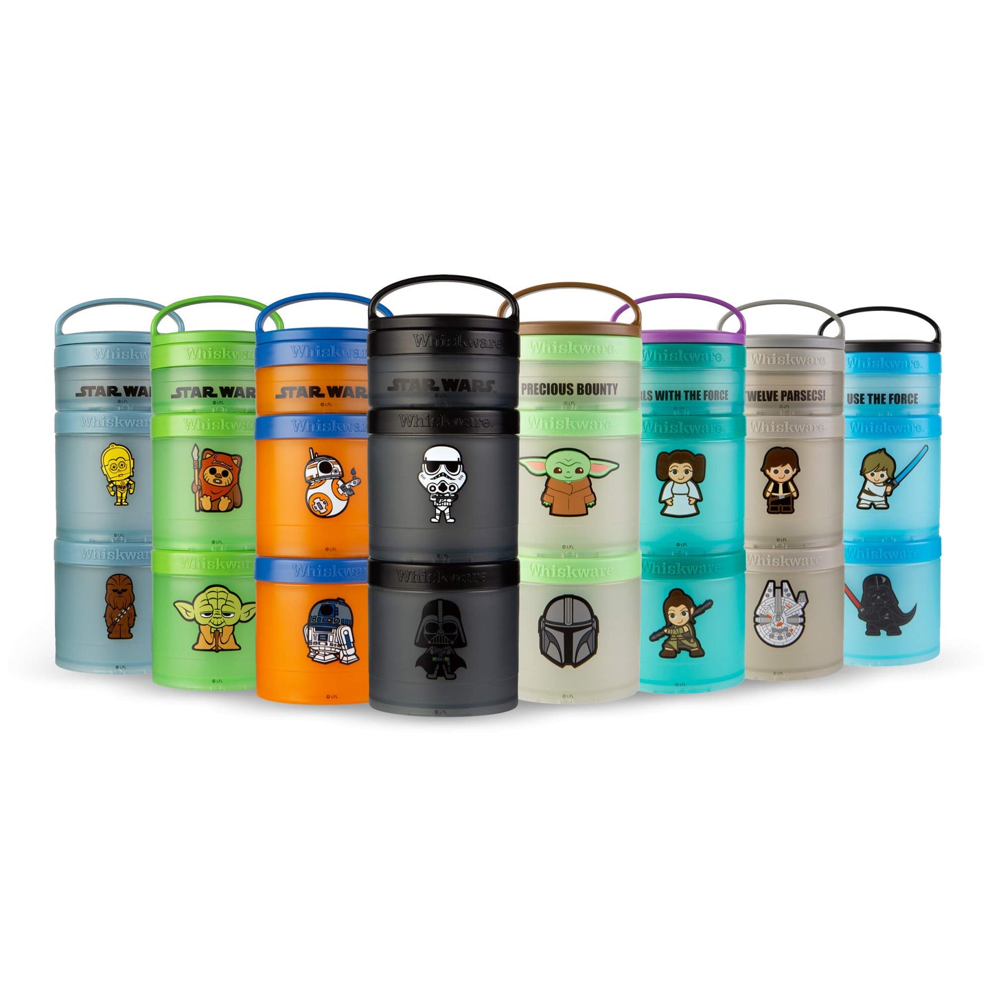 Whiskware Star Wars Stackable Snack Pack, Darth Vader & Storm Trooper