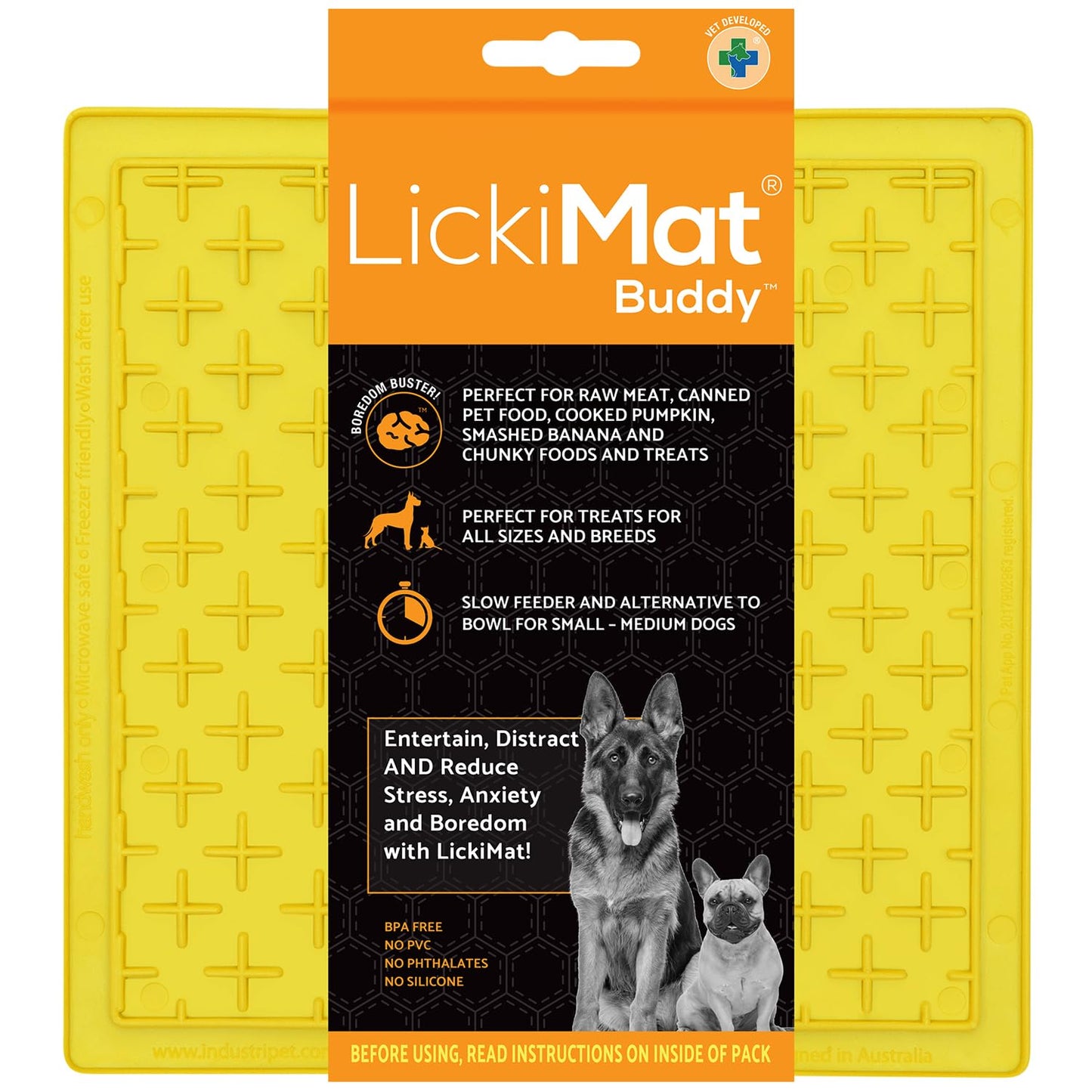 LickiMat Classic Soother Slow Feeder for Dogs Lick Mat Boredom Anxiety Reducer Perfect for Food Treats Yogurt Liquid Food Peanut Butter Fun Alternative to a Slow Feed Dog Bowl, Turquoise