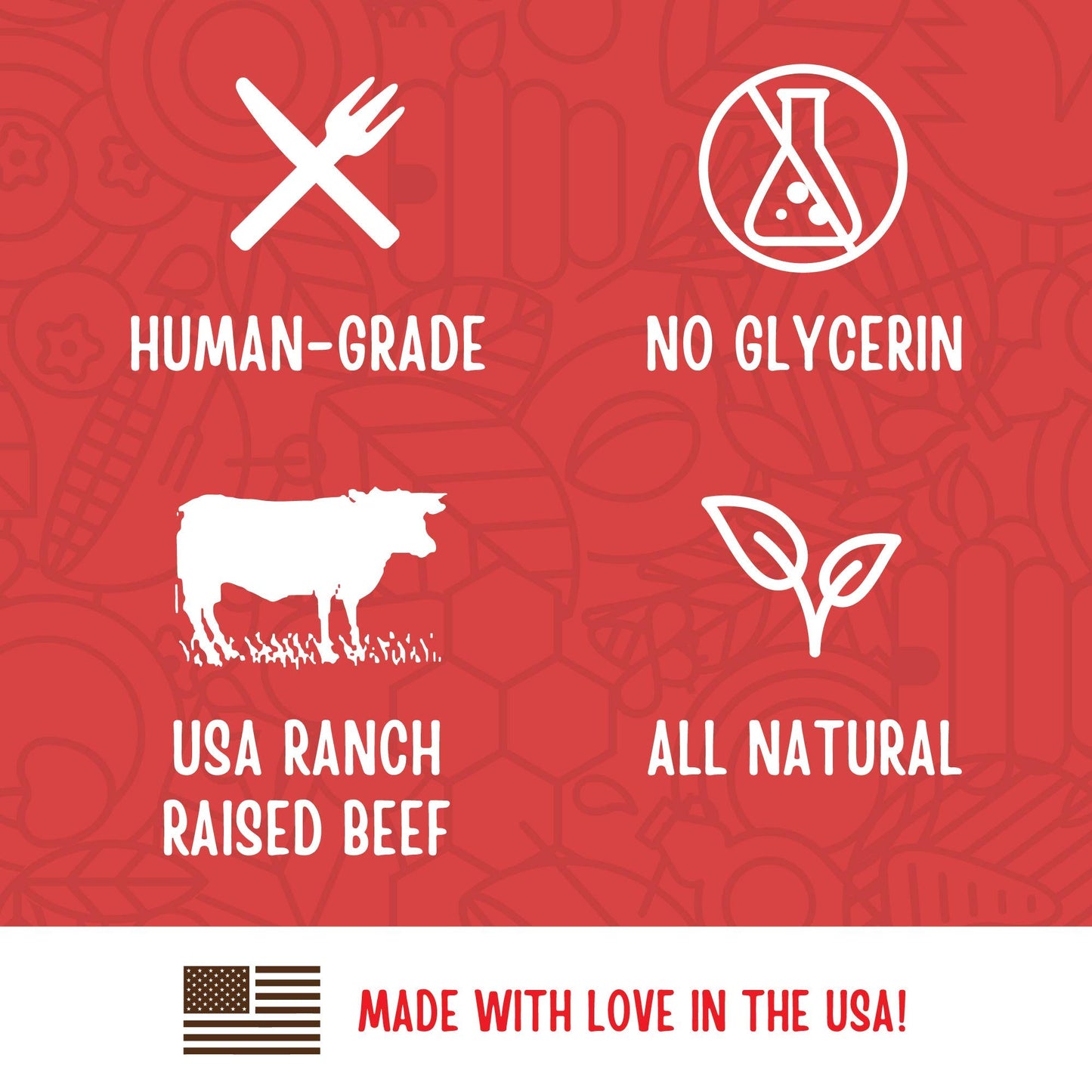 Full Moon Chicken Jerky Healthy All Natural Dog Treats Human Grade Made in USA Grain Free 12 oz