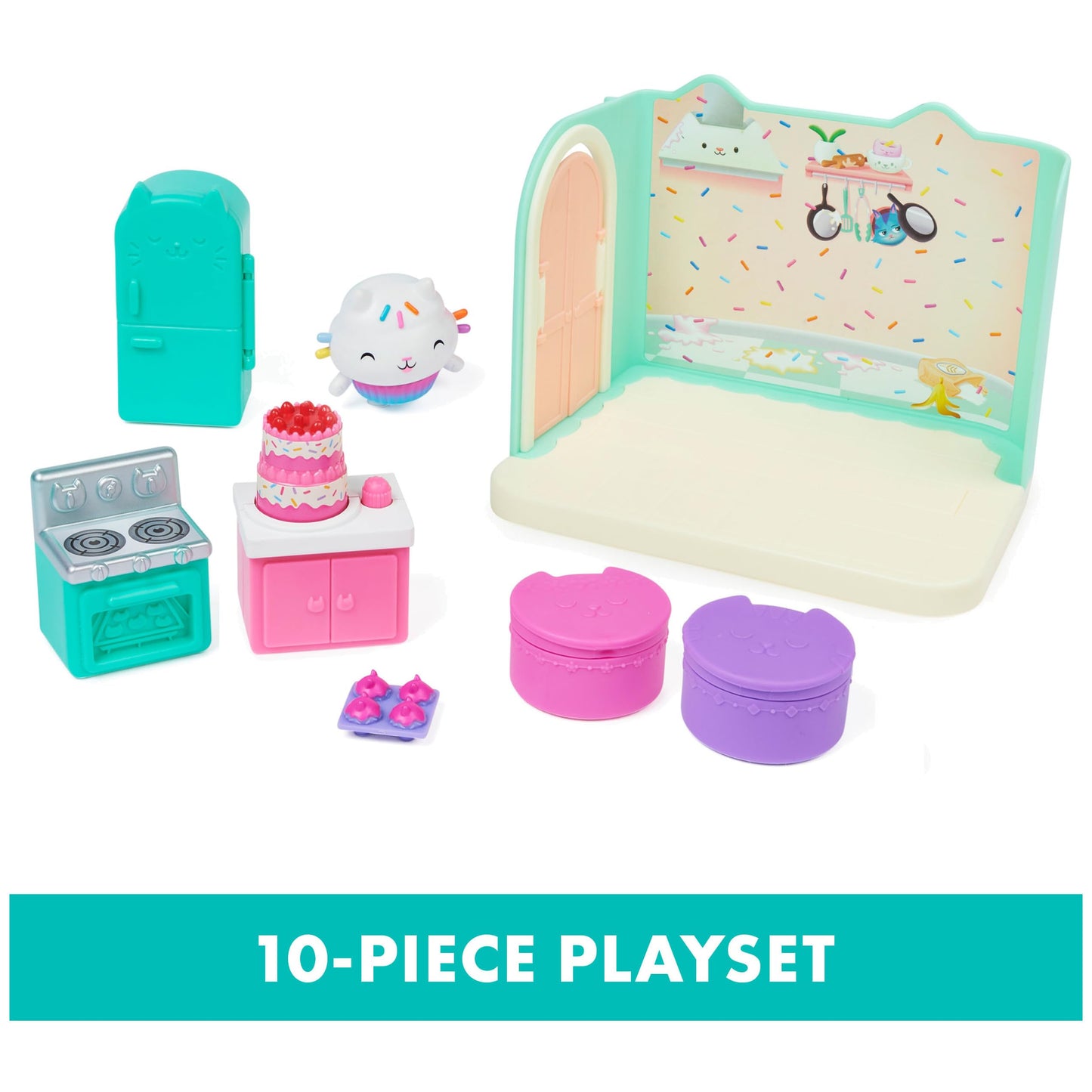 Gabby’s Dollhouse, Purrfect Dollhouse with 15 Pieces including Toy Figures, Furniture, Accessories and Sounds, Kids Toys for Ages 3 and up