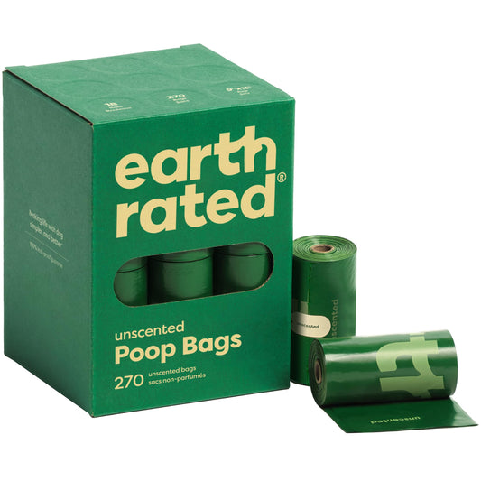 Earth Rated Poop Bags for Dogs, Guaranteed Leak Proof and Extra Thick Waste Bag Refill Rolls, Lavender Scented, 270 Bags