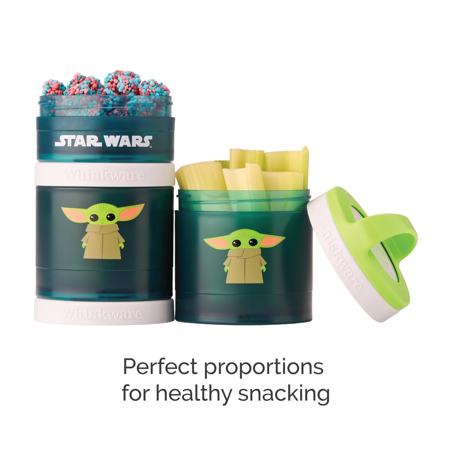 Whiskware Star Wars Stackable Snack Pack, Darth Vader & Storm Trooper