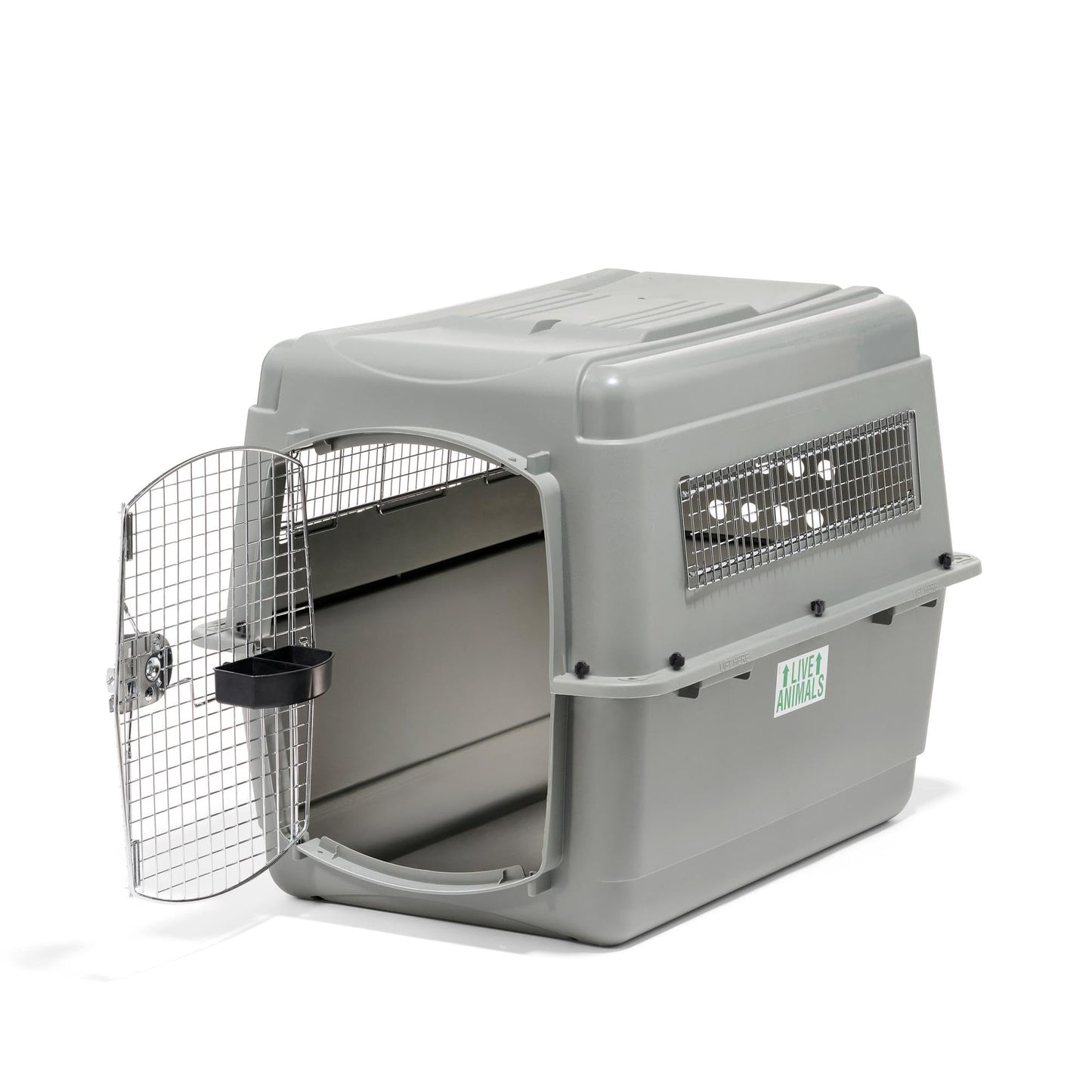 Petmate Sky Kennel - For Air and Travel, Airline Compliant Dog Crate for Pets up 15-30 lbs, Heavy Duty Dog Kennel, Made in the USA- 28 Inches