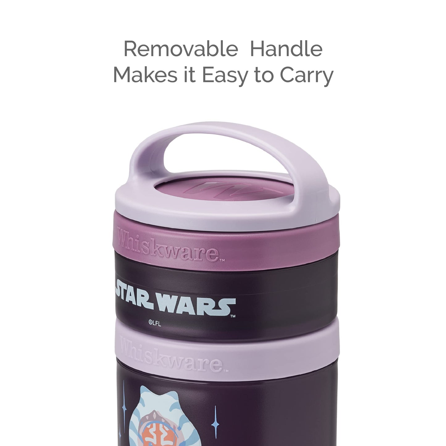 Whiskware Star Wars Stackable Snack Pack, Darth Vader & Storm Trooper