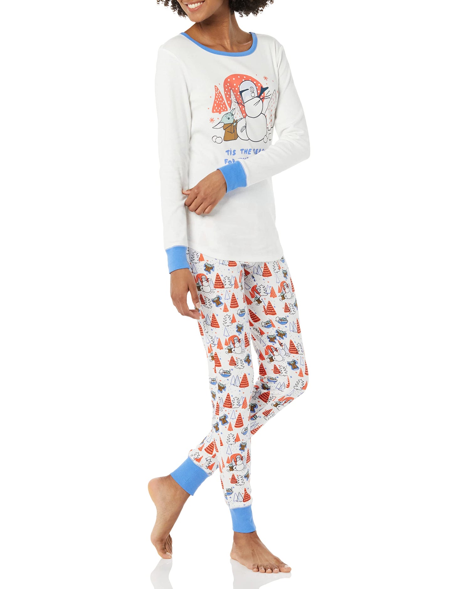Amazon Essentials Disney | Marvel | Star Wars Women's Snug-Fit Cotton Pajama Sleepwear Sets