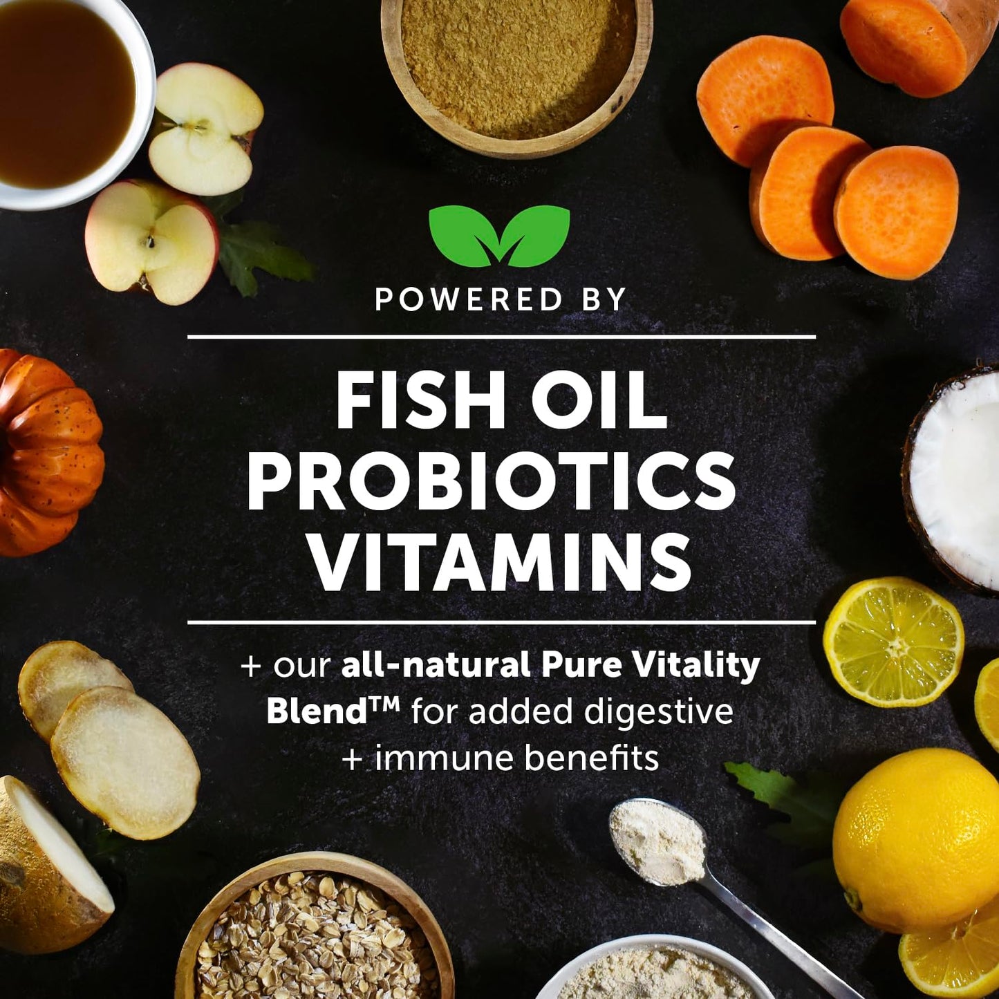 Dog Multivitamin - 10 in 1 Dog Vitamins for Health & Heart - Omega Fish Oil, Glucosamine & Probiotics - Dog Vitamins and Supplements for Skin and Coat (Chicken 180 ct)