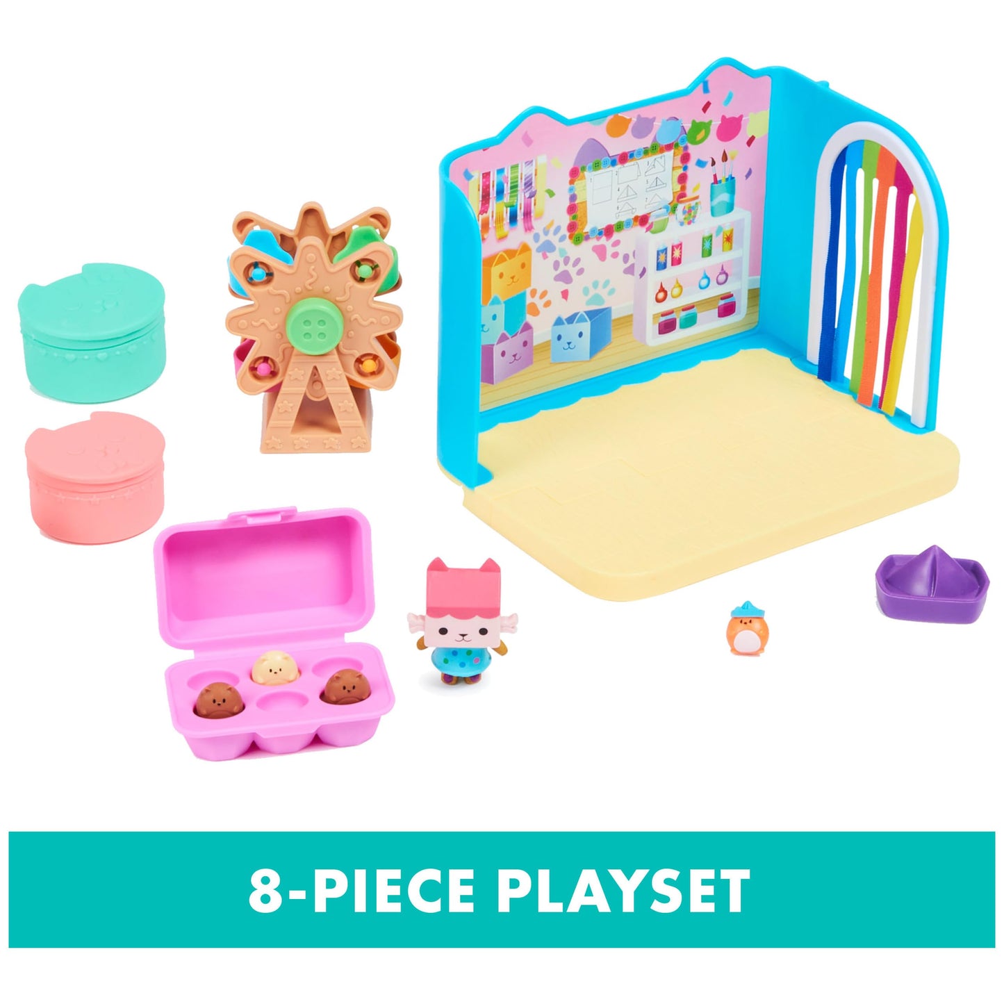Gabby’s Dollhouse, Purrfect Dollhouse with 15 Pieces including Toy Figures, Furniture, Accessories and Sounds, Kids Toys for Ages 3 and up