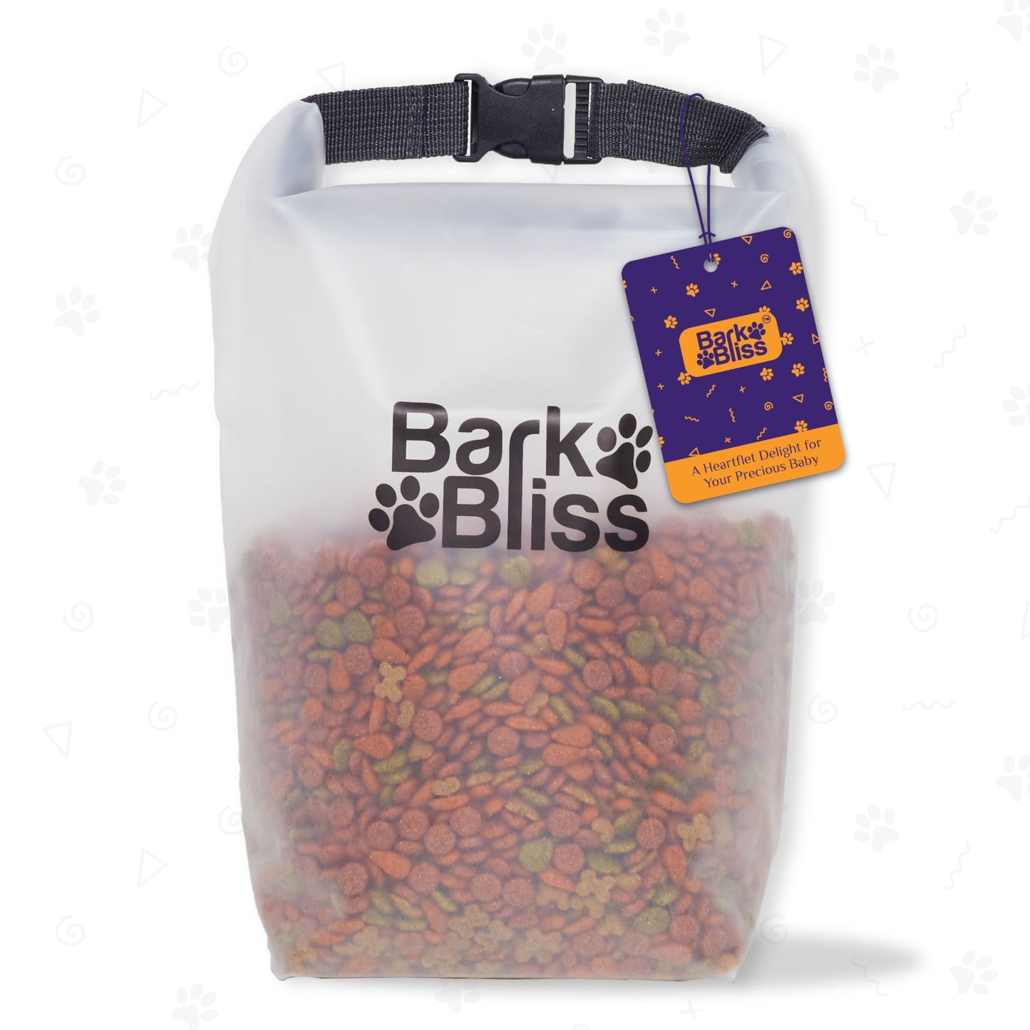 80 Cups Dog Food Travel Bag, Large Portable Container, Leak Proof, Water Resistant, Hook & Loop, Collapsible, Flat Base, hold 22lbs of Kibble, Camping/Travel (Large 80 Cups)