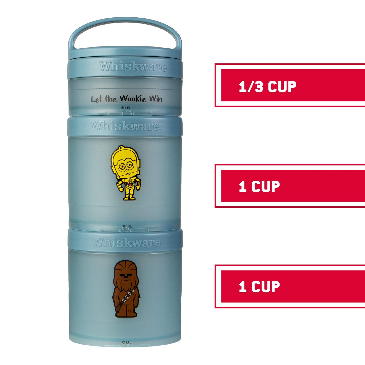 Whiskware Star Wars Stackable Snack Pack, Darth Vader & Storm Trooper