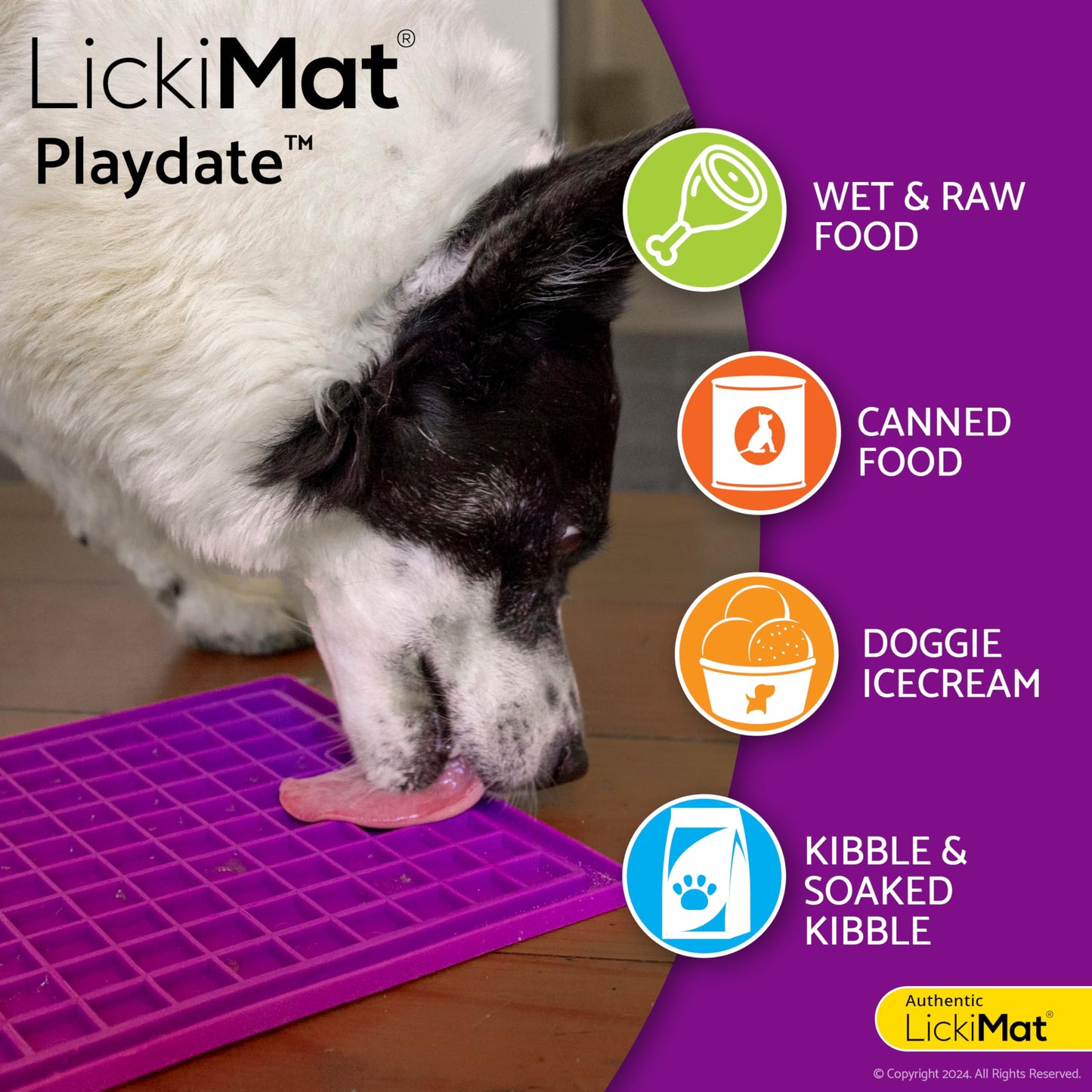 LickiMat Classic Soother Slow Feeder for Dogs Lick Mat Boredom Anxiety Reducer Perfect for Food Treats Yogurt Liquid Food Peanut Butter Fun Alternative to a Slow Feed Dog Bowl, Turquoise