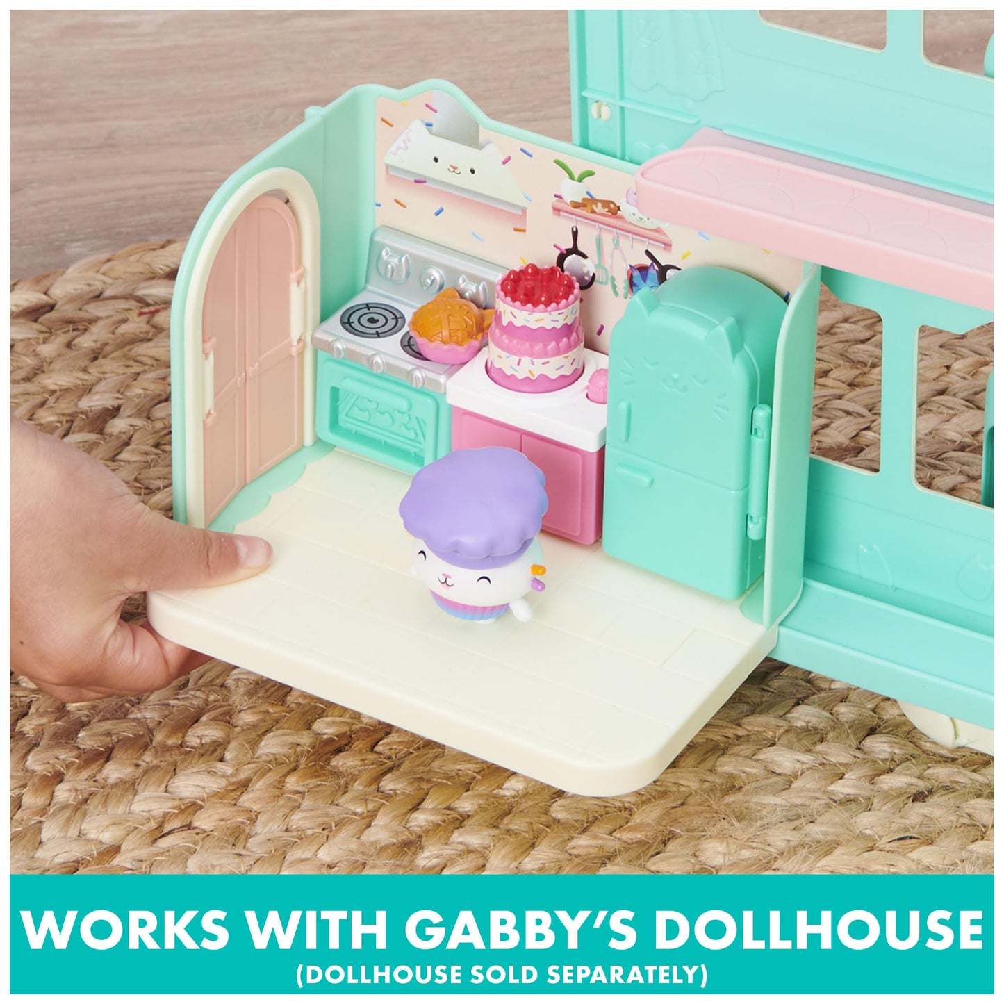 Gabby’s Dollhouse, Purrfect Dollhouse with 15 Pieces including Toy Figures, Furniture, Accessories and Sounds, Kids Toys for Ages 3 and up