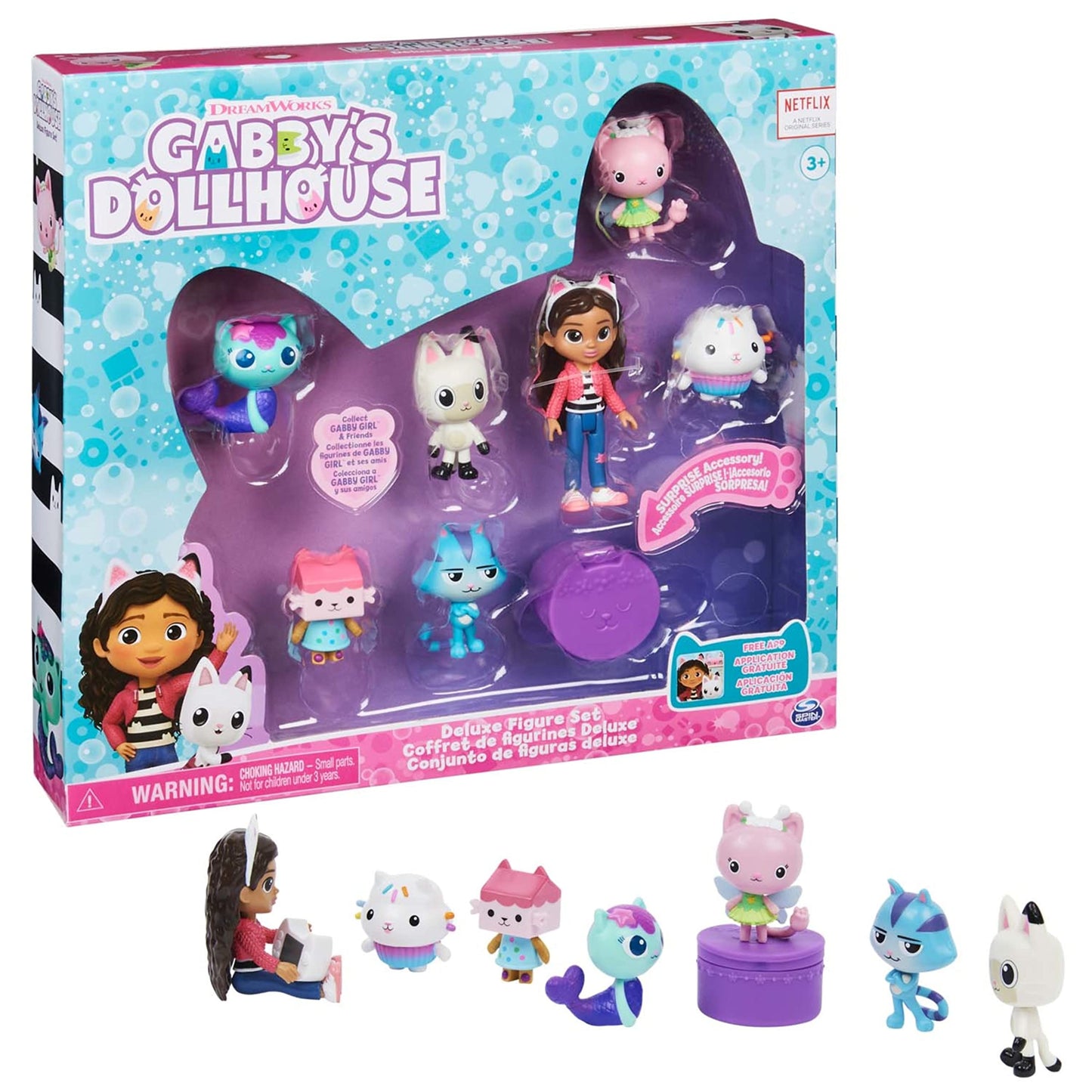 Gabby’s Dollhouse, Purrfect Dollhouse with 15 Pieces including Toy Figures, Furniture, Accessories and Sounds, Kids Toys for Ages 3 and up