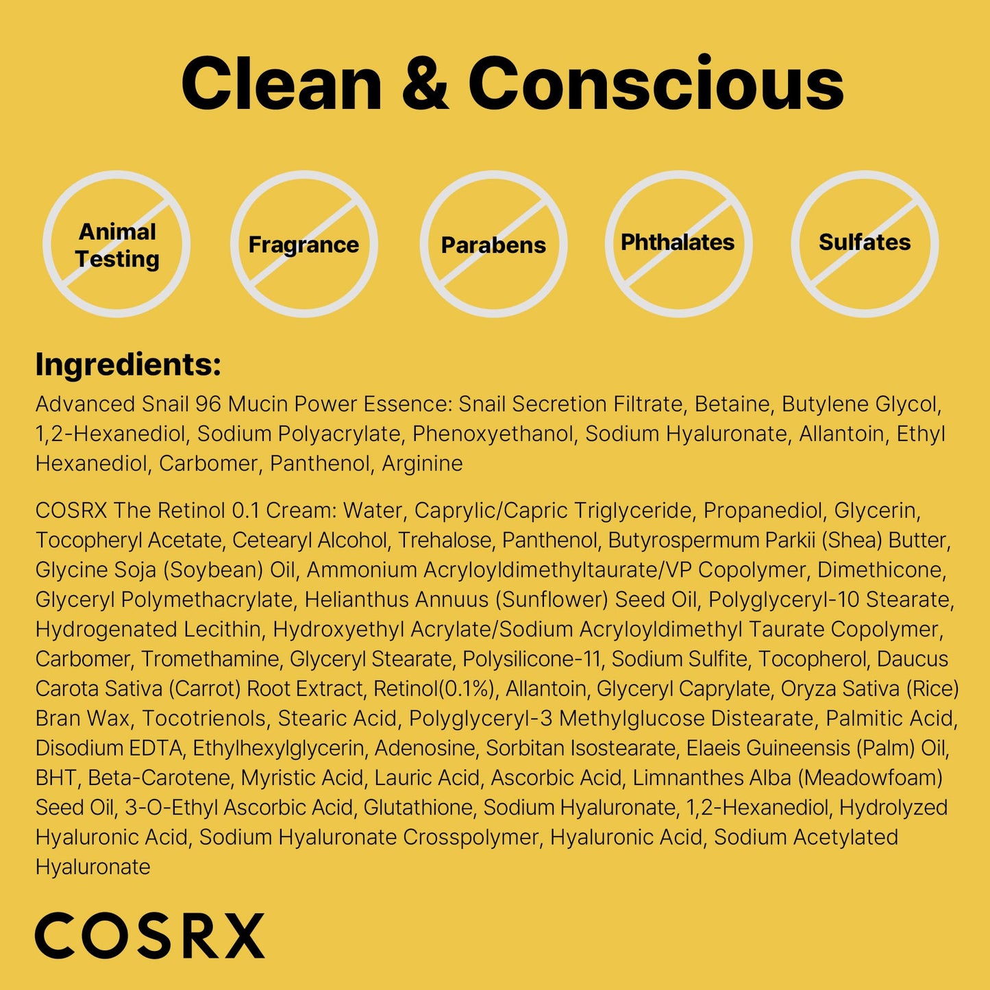 COSRX Snail 96% Mucin Power Essence 2ea & Retinol 0.1% Cream Mini Sample 1ea, Glass Skin Starter Set, Amazon Exclusive, Daily Hydrating & Firming Korean Skin Care Kit, Gift Set, Stocking Stuffers
