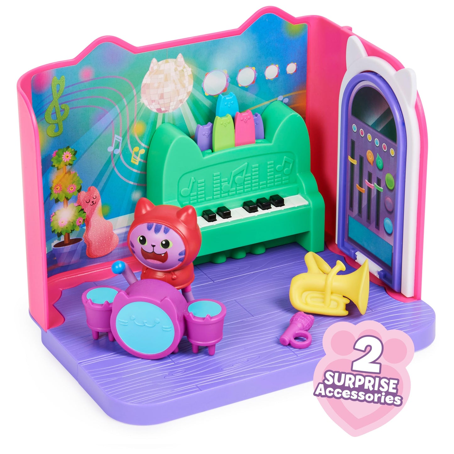 Gabby’s Dollhouse, Purrfect Dollhouse with 15 Pieces including Toy Figures, Furniture, Accessories and Sounds, Kids Toys for Ages 3 and up