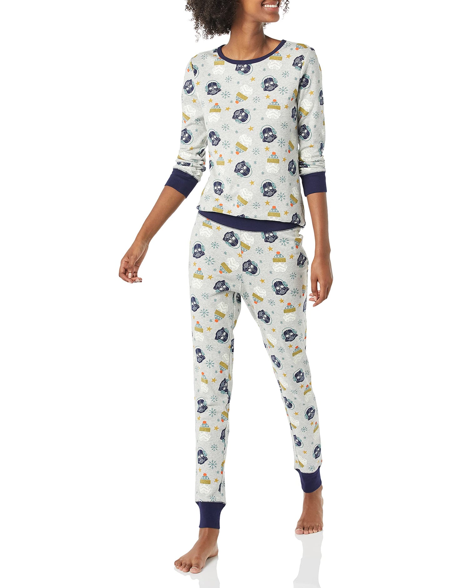 Amazon Essentials Disney | Marvel | Star Wars Women's Snug-Fit Cotton Pajama Sleepwear Sets