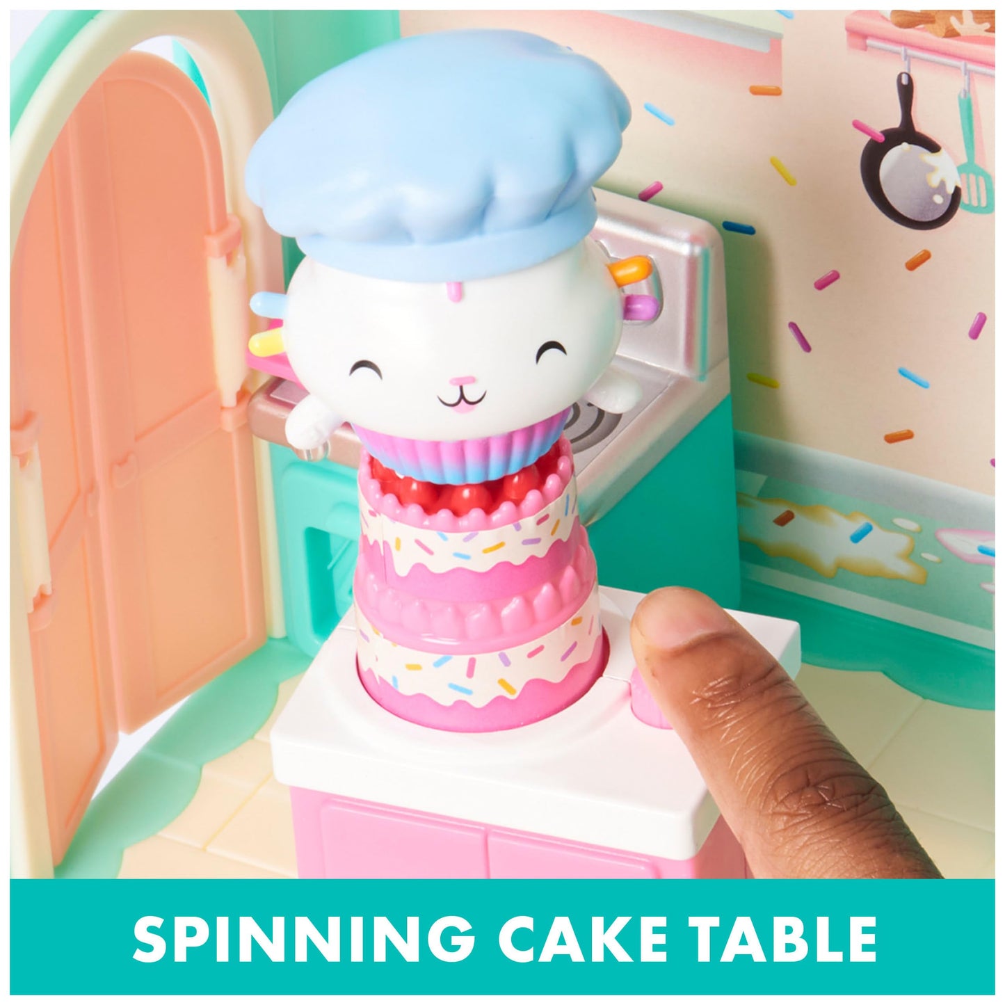 Gabby’s Dollhouse, Purrfect Dollhouse with 15 Pieces including Toy Figures, Furniture, Accessories and Sounds, Kids Toys for Ages 3 and up