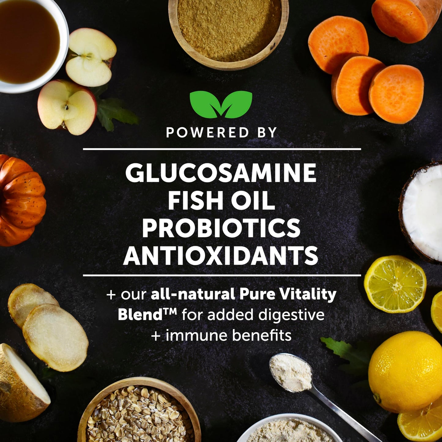 Dog Multivitamin - 10 in 1 Dog Vitamins for Health & Heart - Omega Fish Oil, Glucosamine & Probiotics - Dog Vitamins and Supplements for Skin and Coat (Chicken 180 ct)